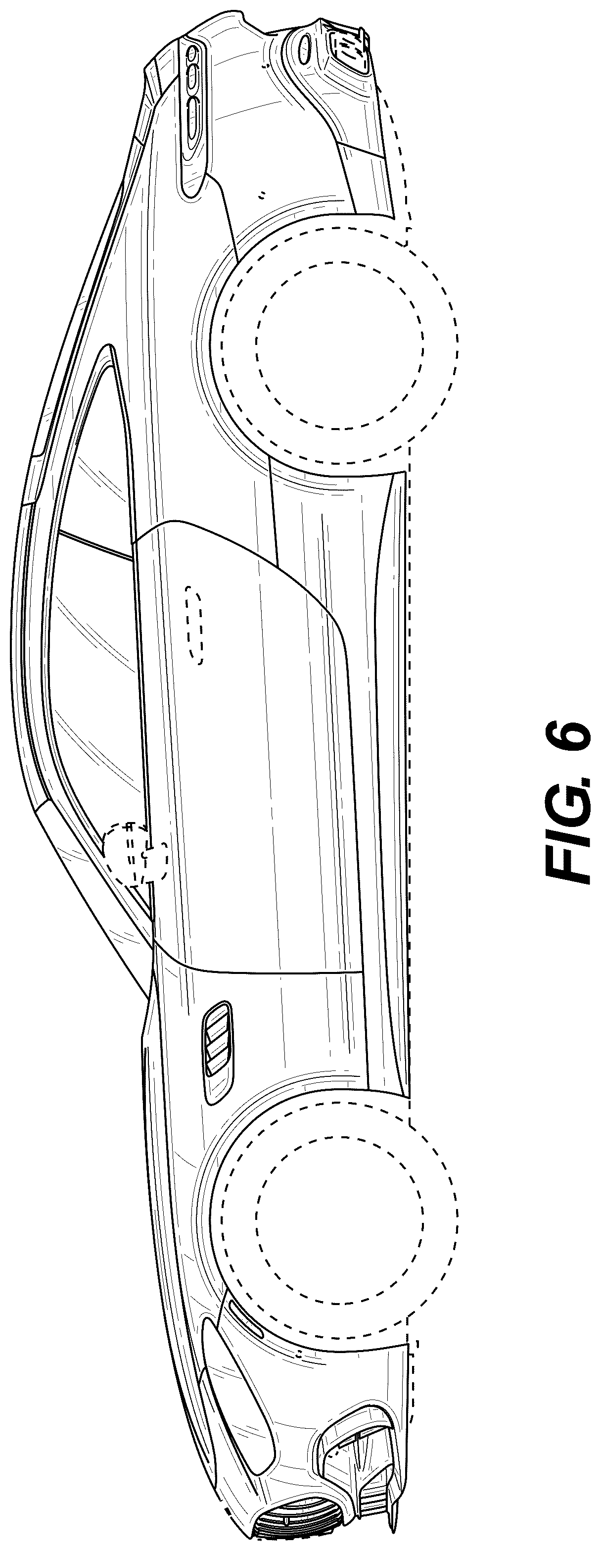 Patent USD1043439 Figure 6 – Motor vehicle body, toy vehicle body replica, and/or other replica