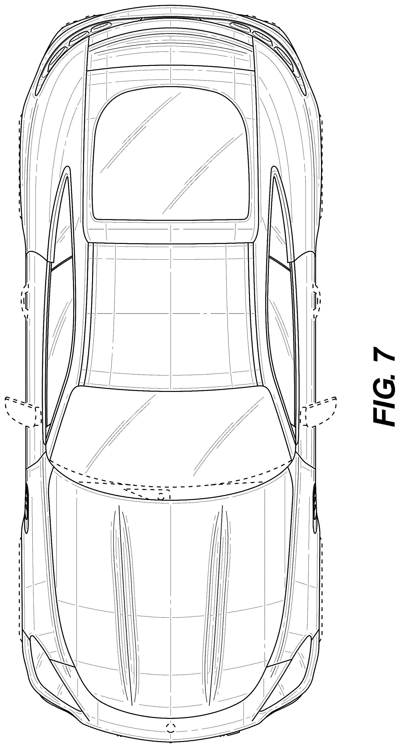 Patent USD1043439 Figure 7 – Motor vehicle body, toy vehicle body replica, and/or other replica