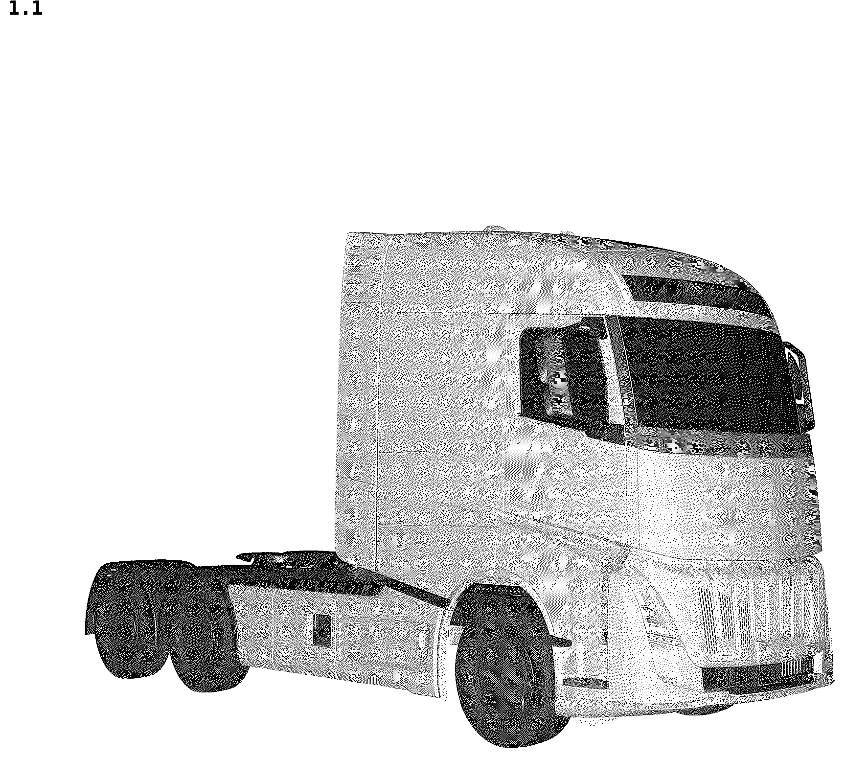 Patent USD1043441 Figure 1 – Motor truck