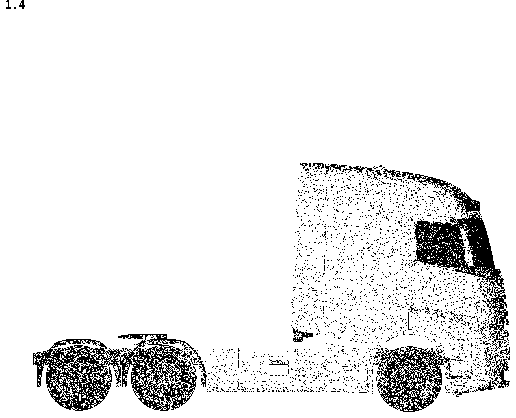 Patent USD1043441 Figure 4 – Motor truck