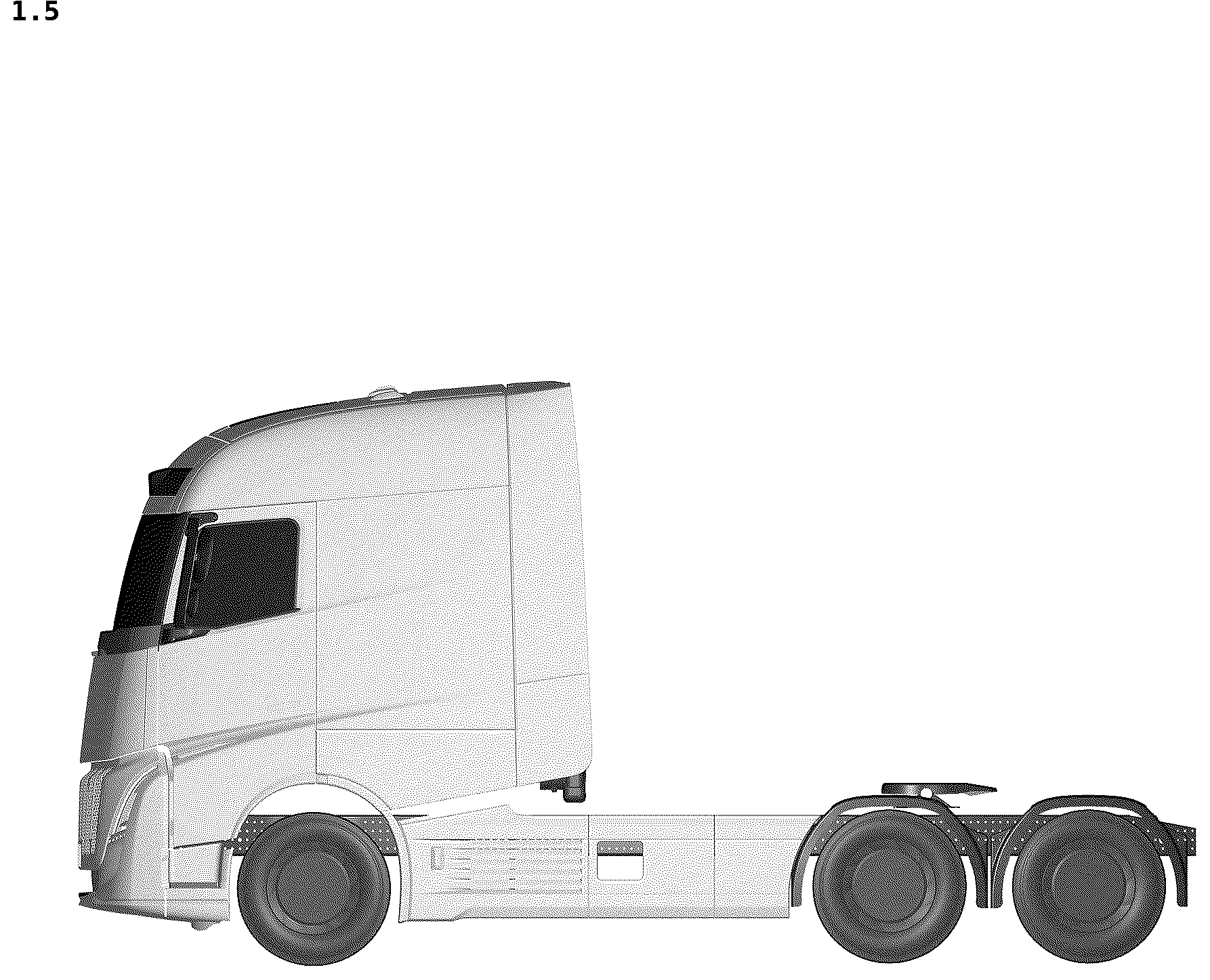 Patent USD1043441 Figure 5 – Motor truck