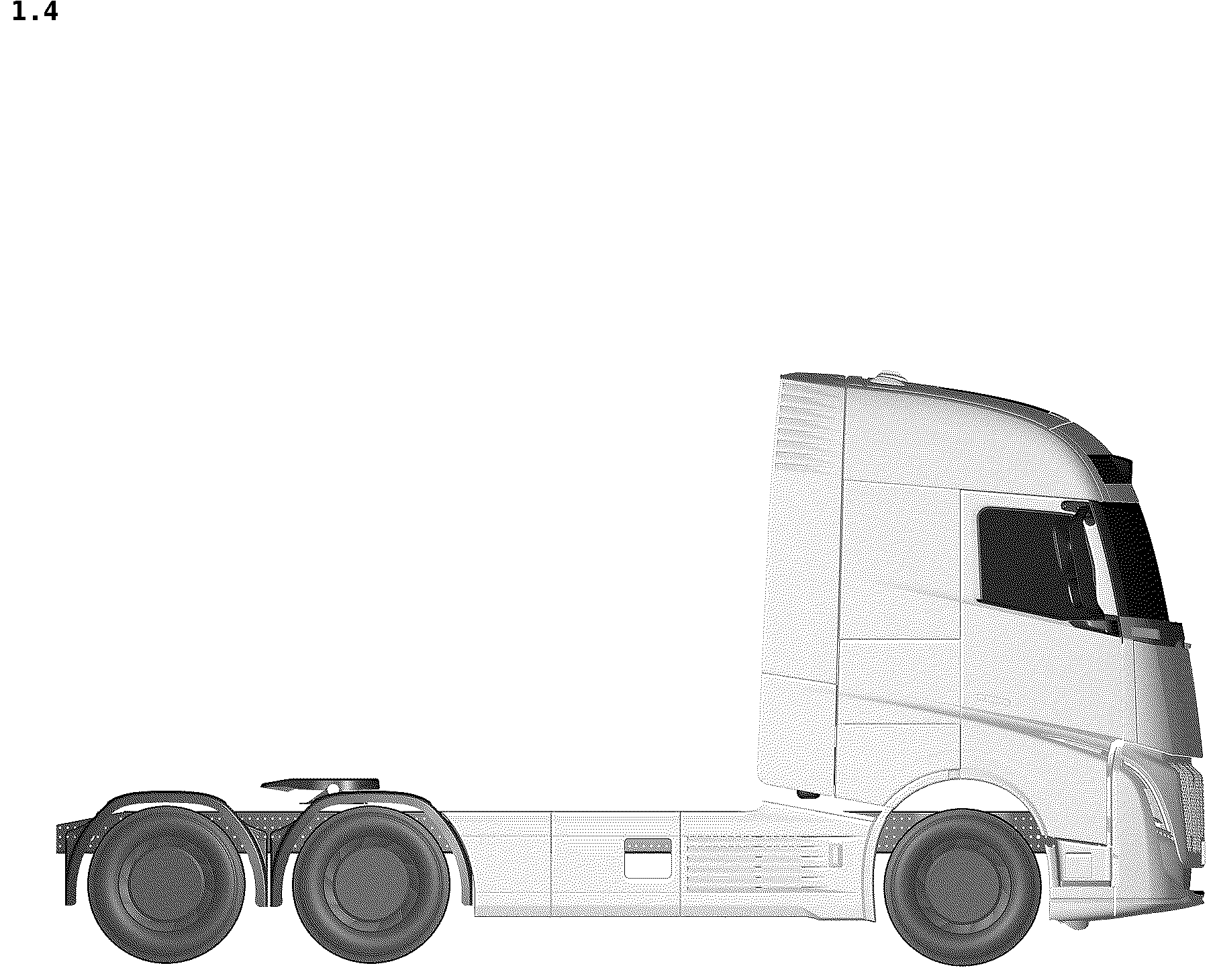 Patent USD1043442 Figure 4 – Motor truck
