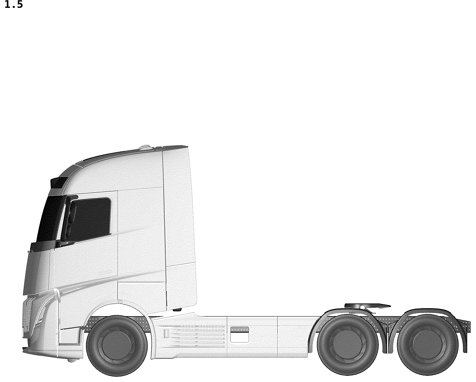 Patent USD1043442 Figure 5 – Motor truck