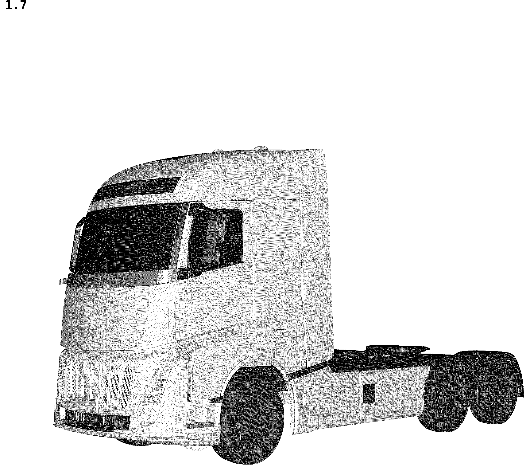 Patent USD1043442 Figure 7 – Motor truck
