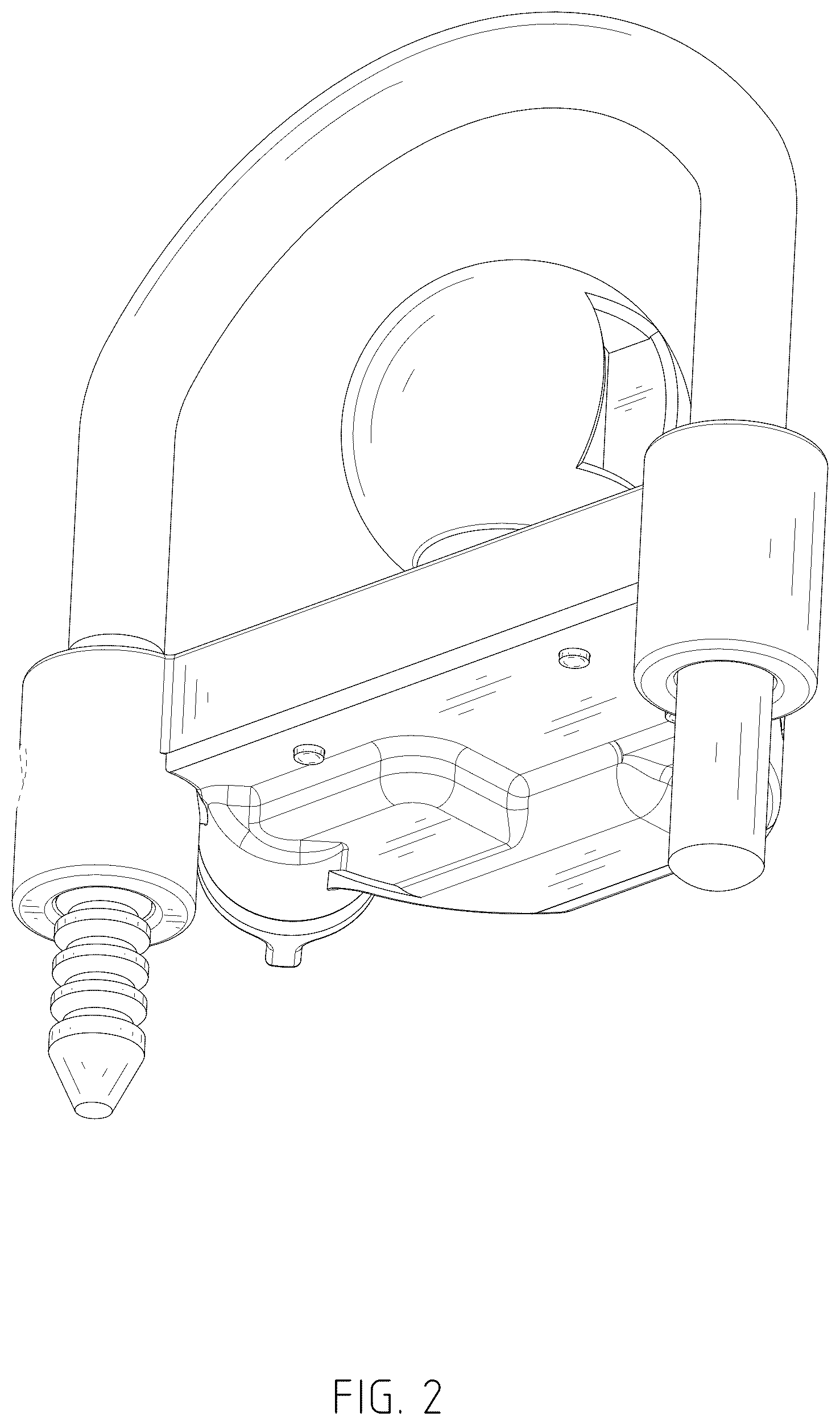 Patent USD1043444 Figure 2 – Trailer lock