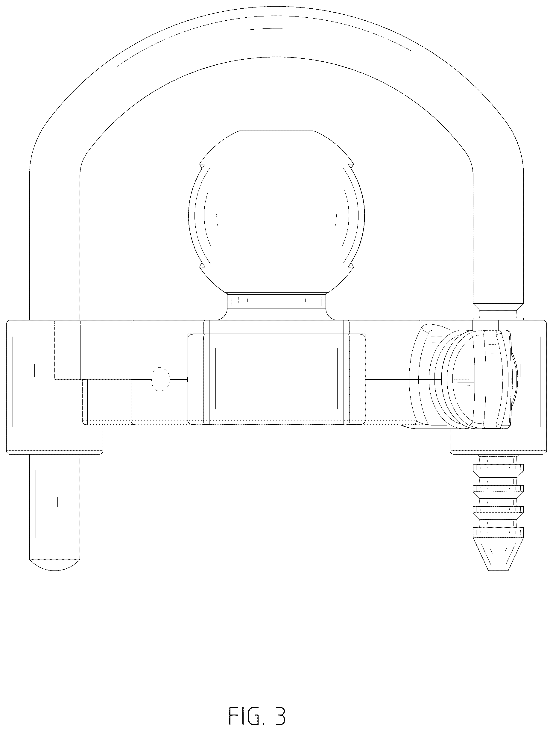 Patent USD1043444 Figure 3 – Trailer lock