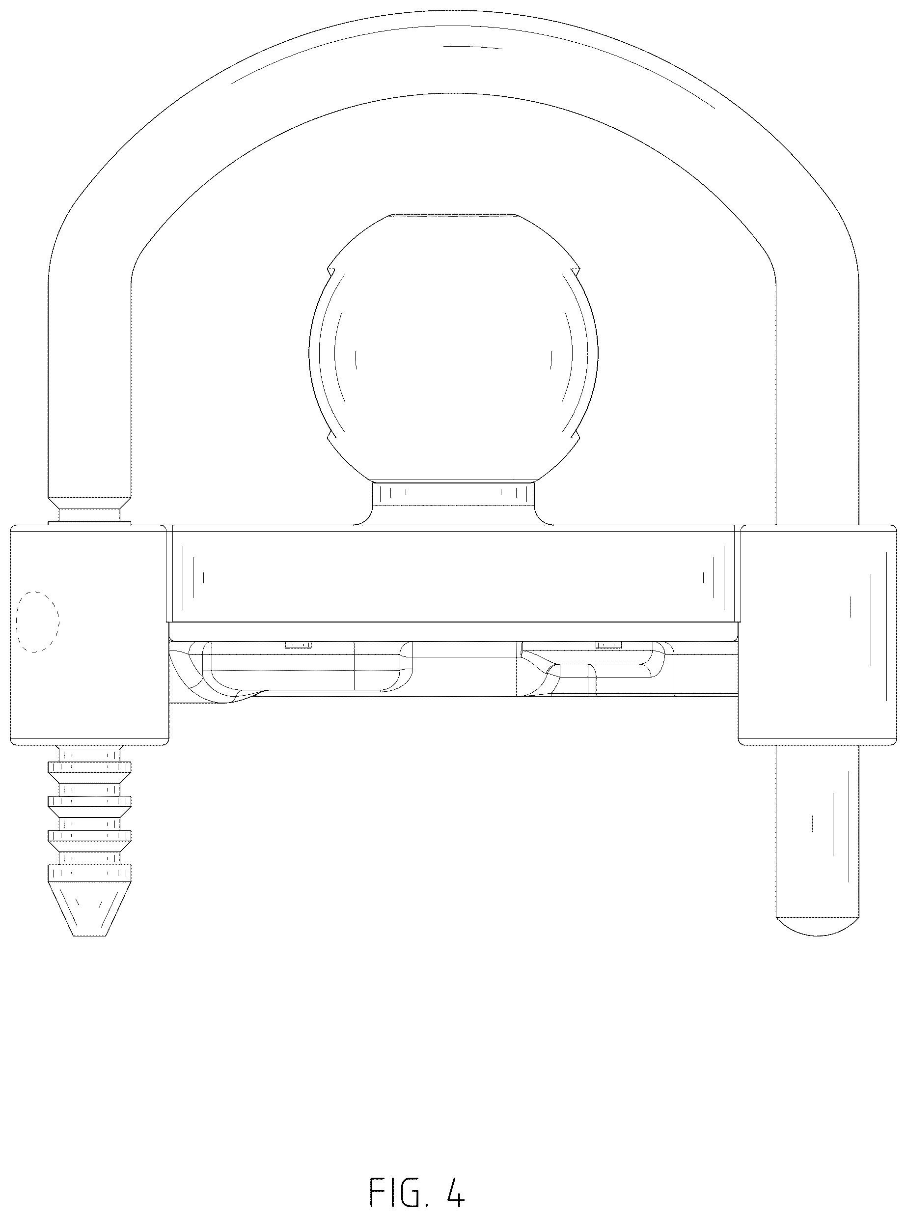 Patent USD1043444 Figure 4 – Trailer lock