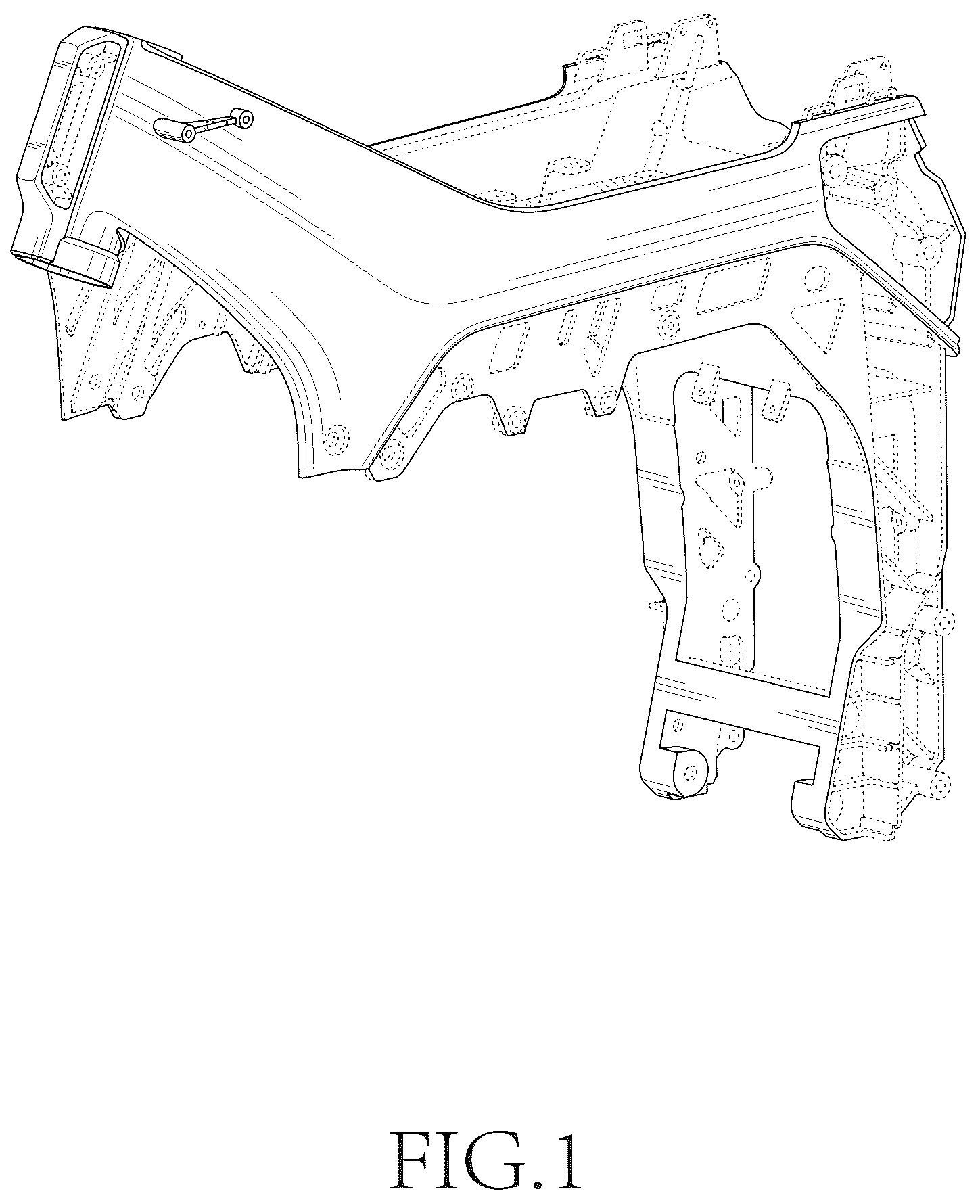 Patent USD1043446 Figure 1 – Motorcycle frame