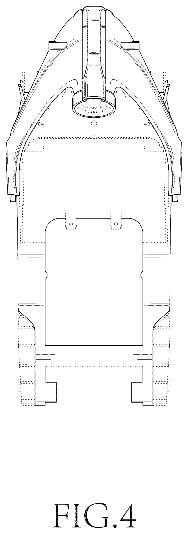 Patent USD1043446 Figure 4 – Motorcycle frame
