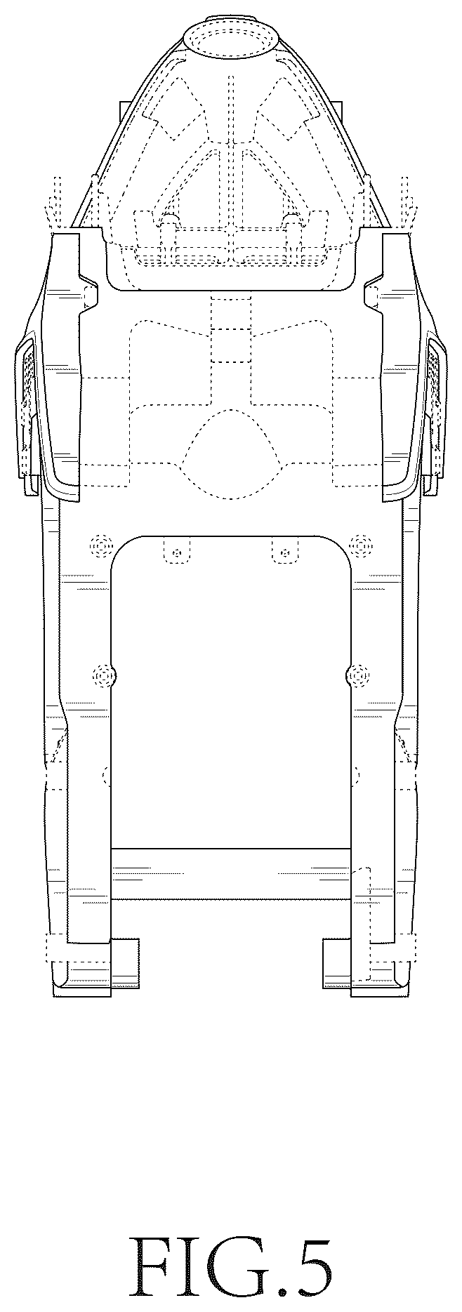 Patent USD1043446 Figure 5 – Motorcycle frame