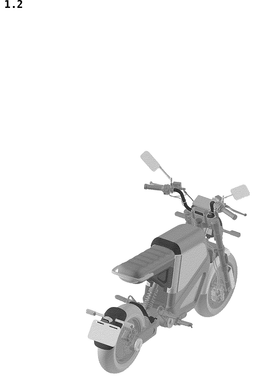 Patent USD1043447 Figure 2 – Electric motorcycle