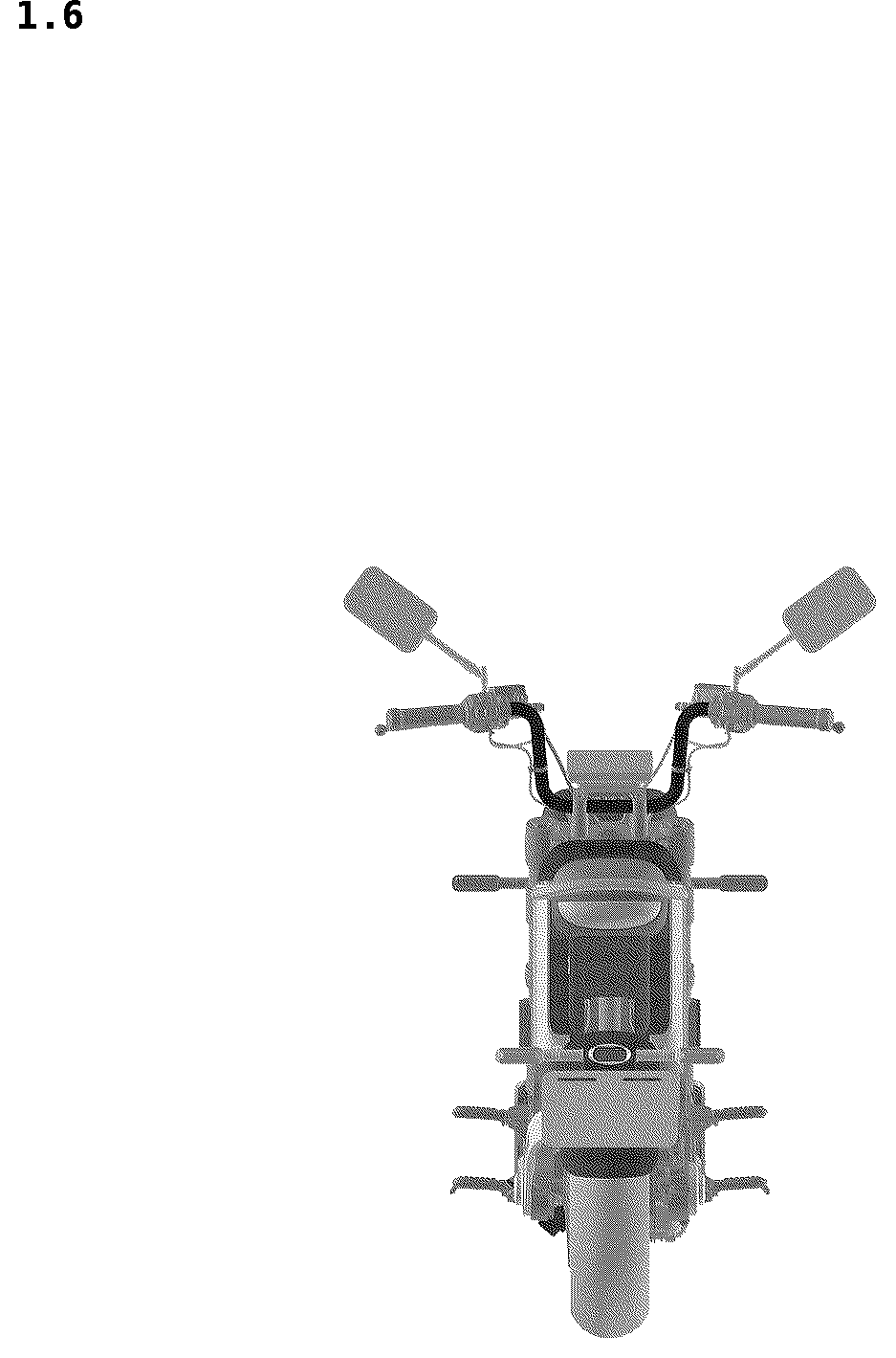 Patent USD1043447 Figure 6 – Electric motorcycle