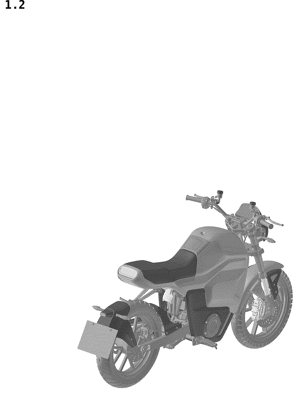 Patent USD1043448 Figure 2 – Electric motorcycle