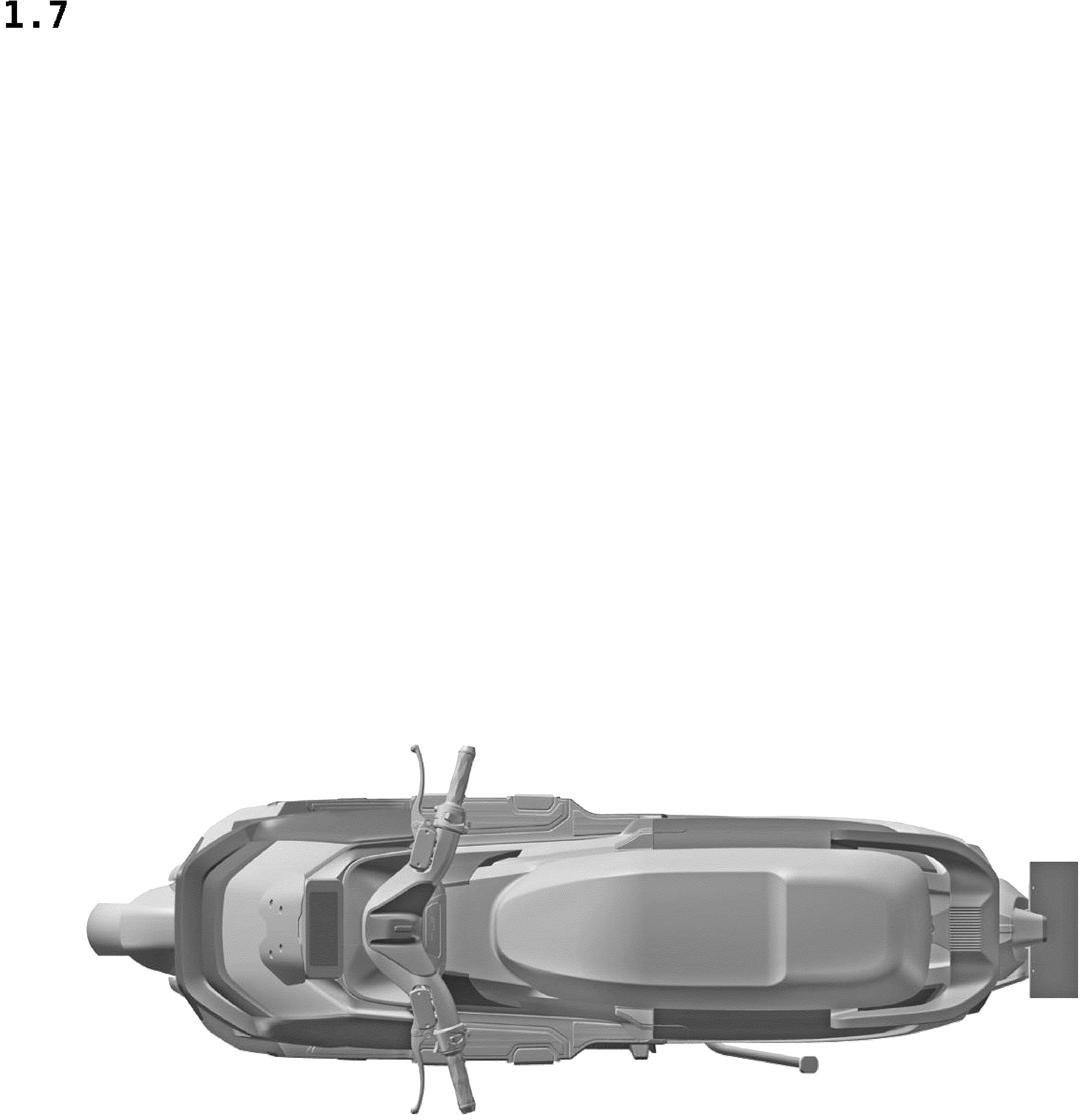 Patent USD1043449 Figure 7 – Electric motor scooter
