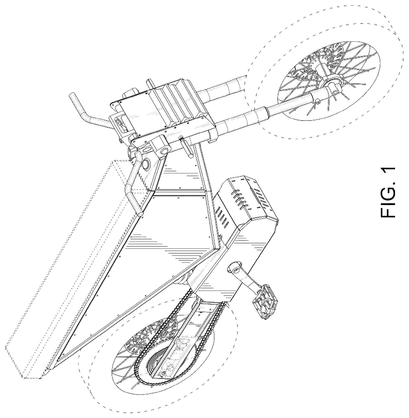 Patent USD1043450 Figure 1 – Electric bicycle