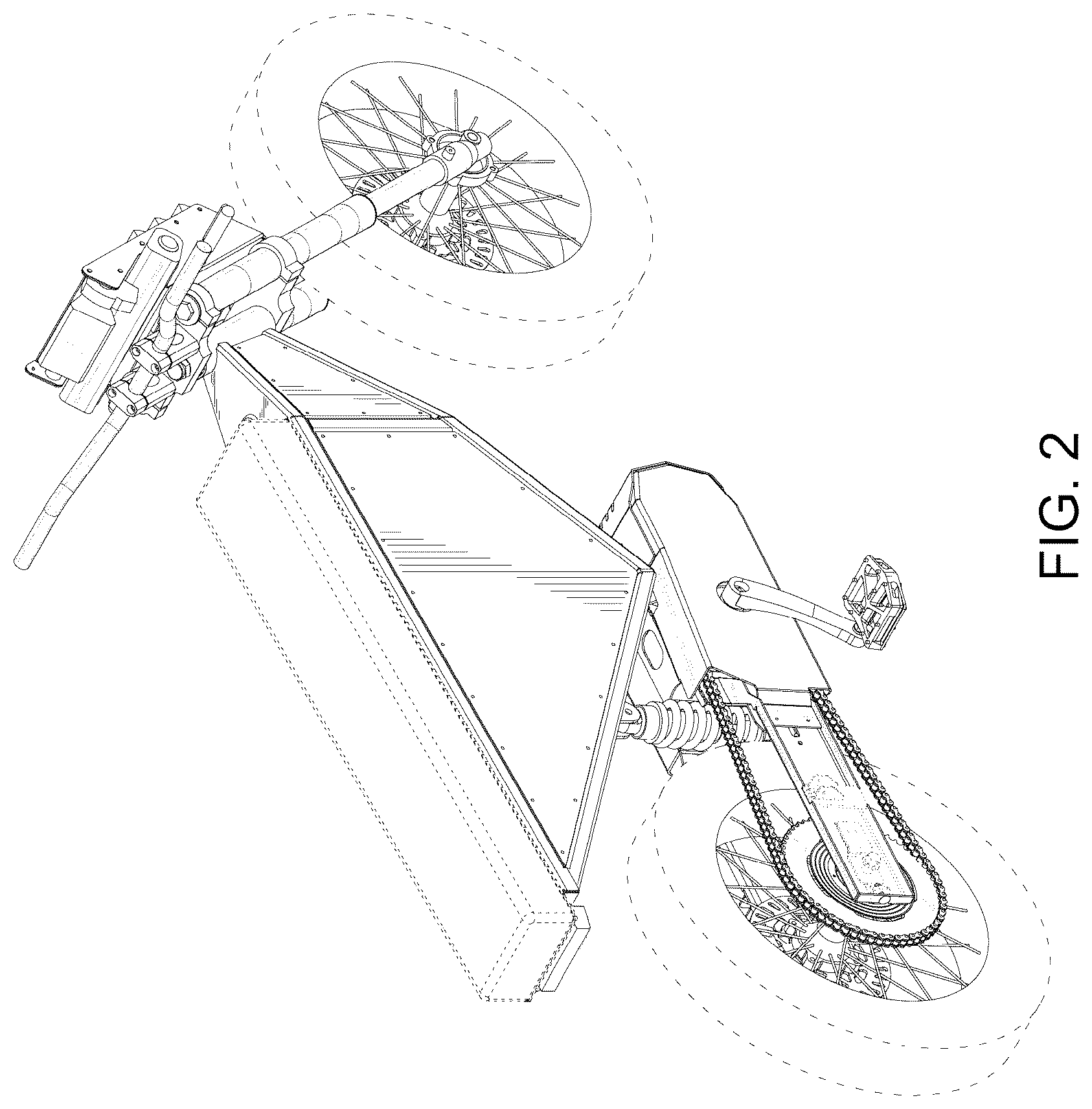 Patent USD1043450 Figure 2 – Electric bicycle