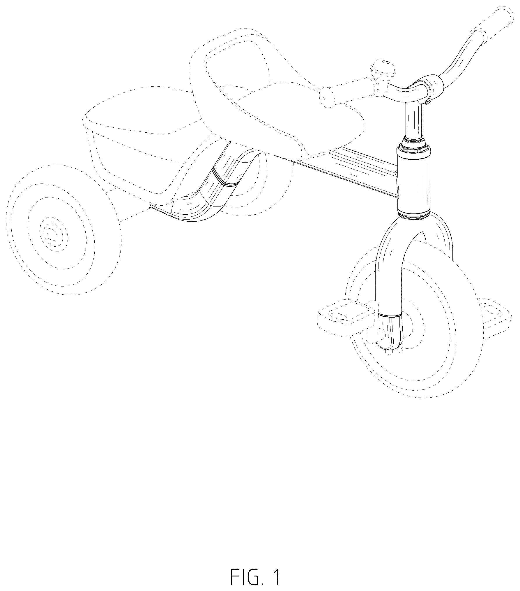 Patent USD1043451 Figure 1 – Children tricycle