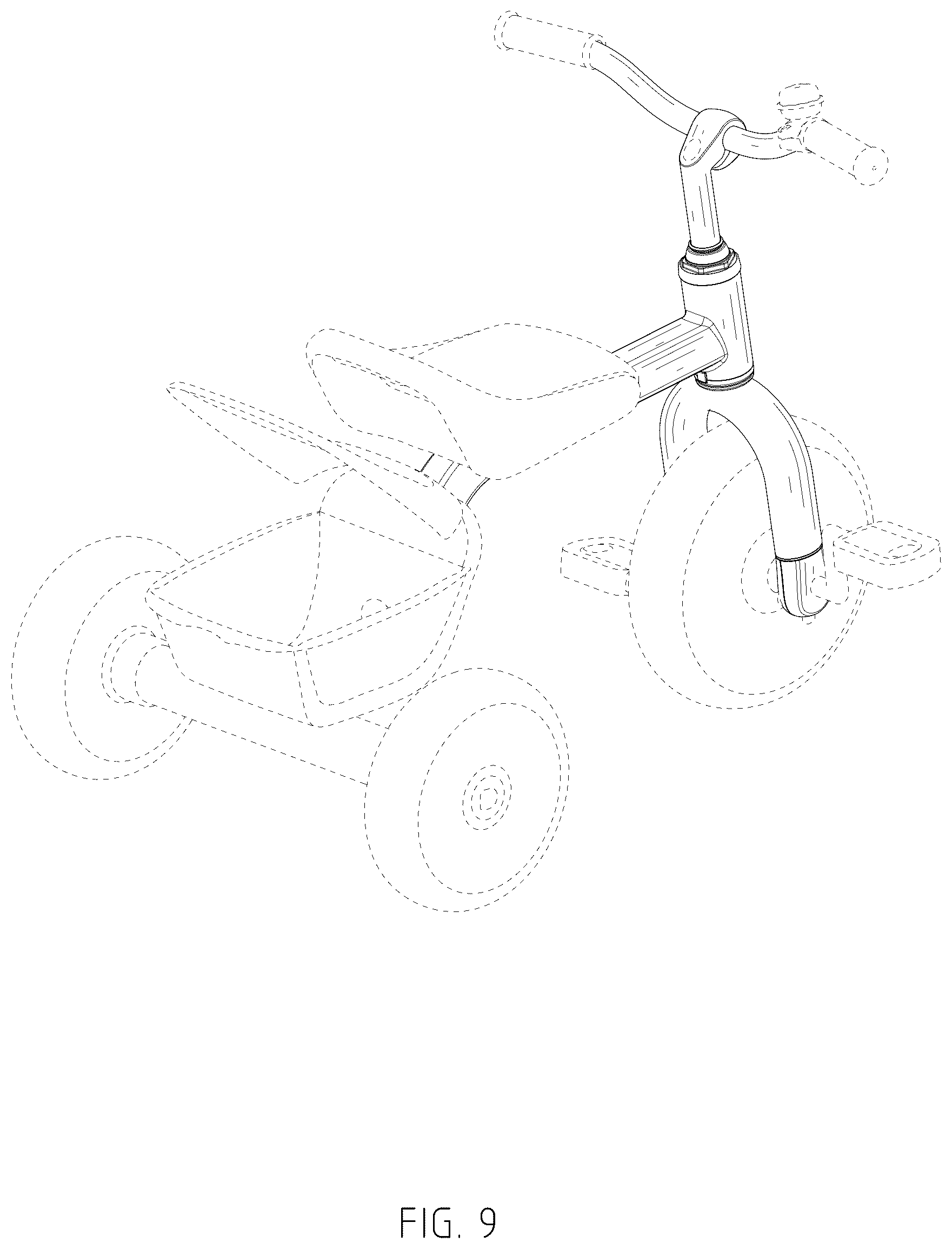 Patent USD1043451 Figure 9 – Children tricycle