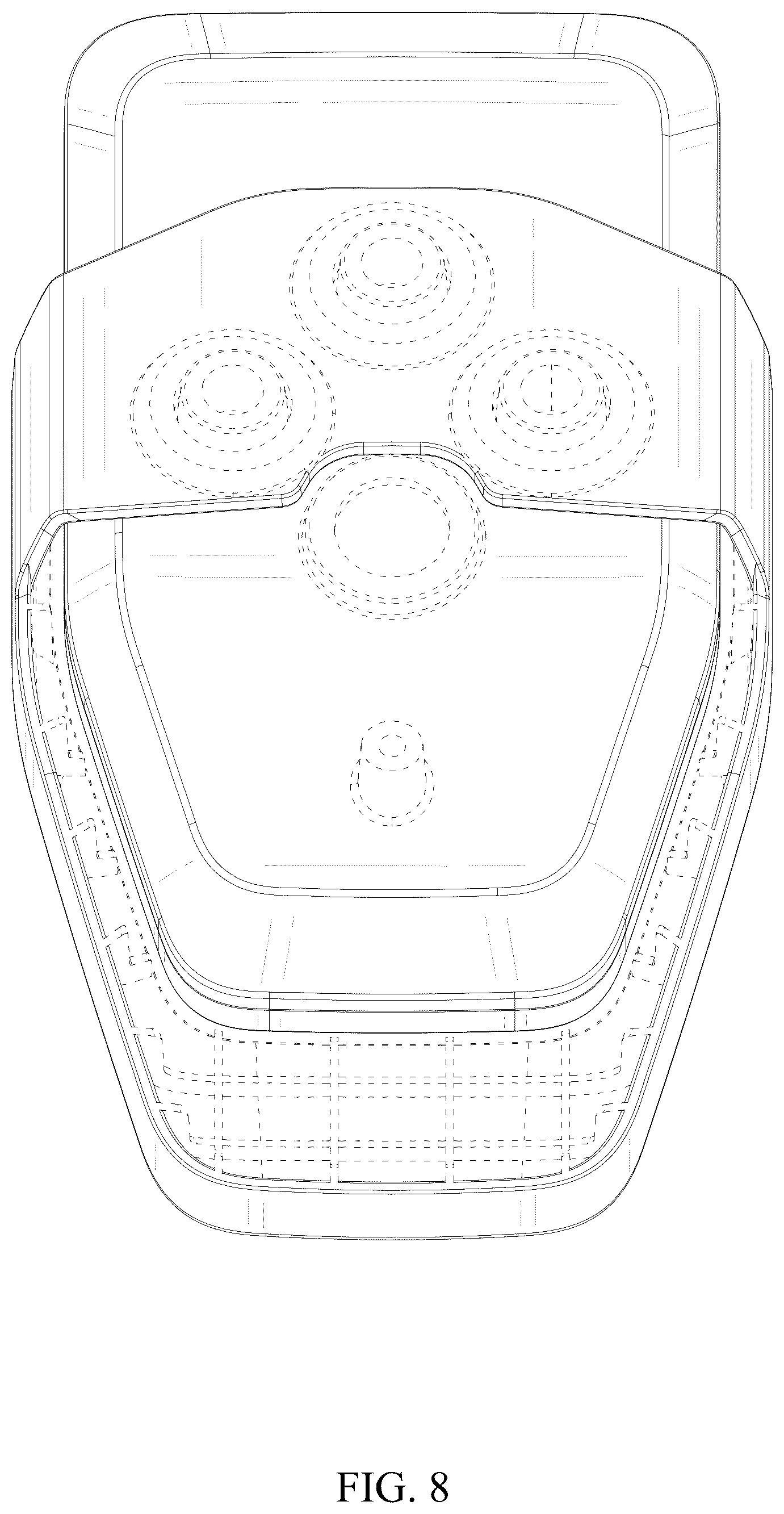 Patent USD1043452 Figure 8 – Dashboard for electric bicycle