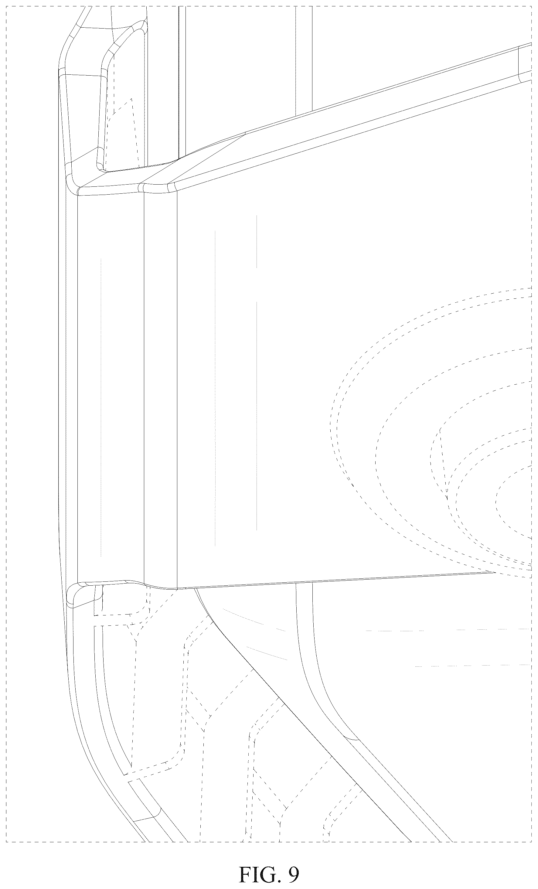 Patent USD1043452 Figure 9 – Dashboard for electric bicycle