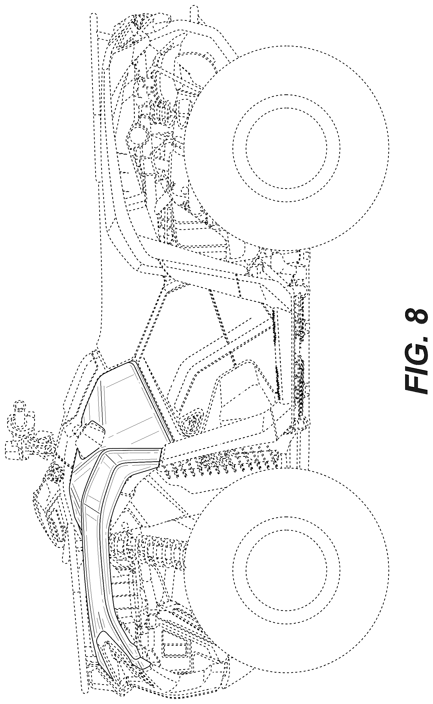 Patent USD1043453 Figure 8 – Vehicle body panel