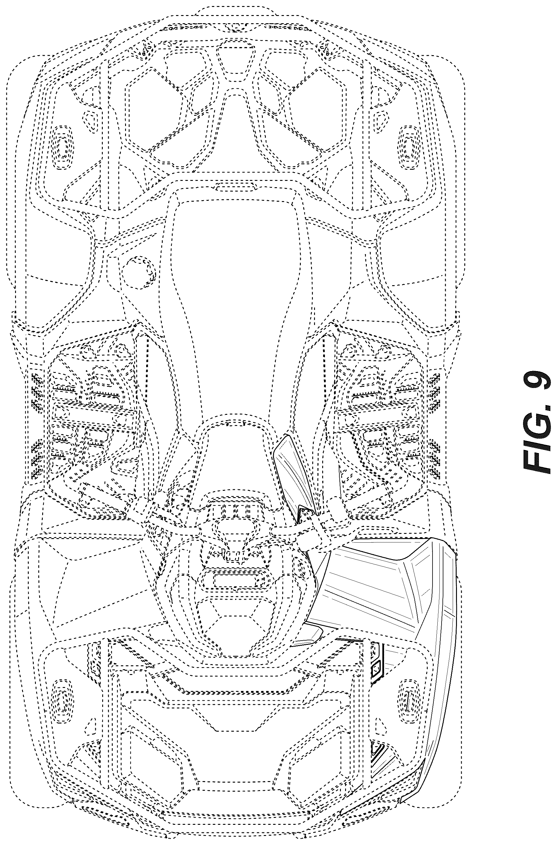 Patent USD1043453 Figure 9 – Vehicle body panel