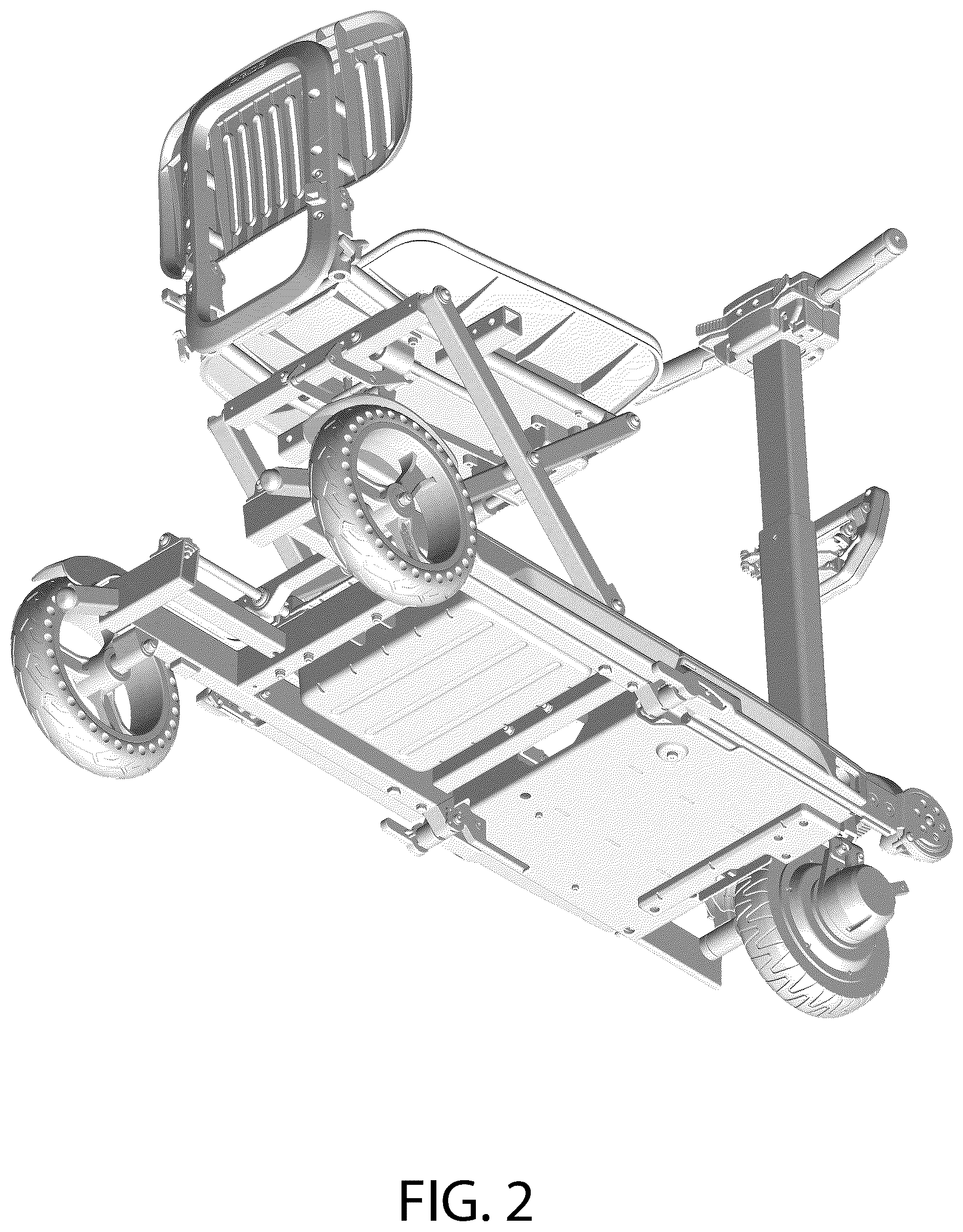 Patent USD1043455 Figure 2 – Foldable mobility vehicle