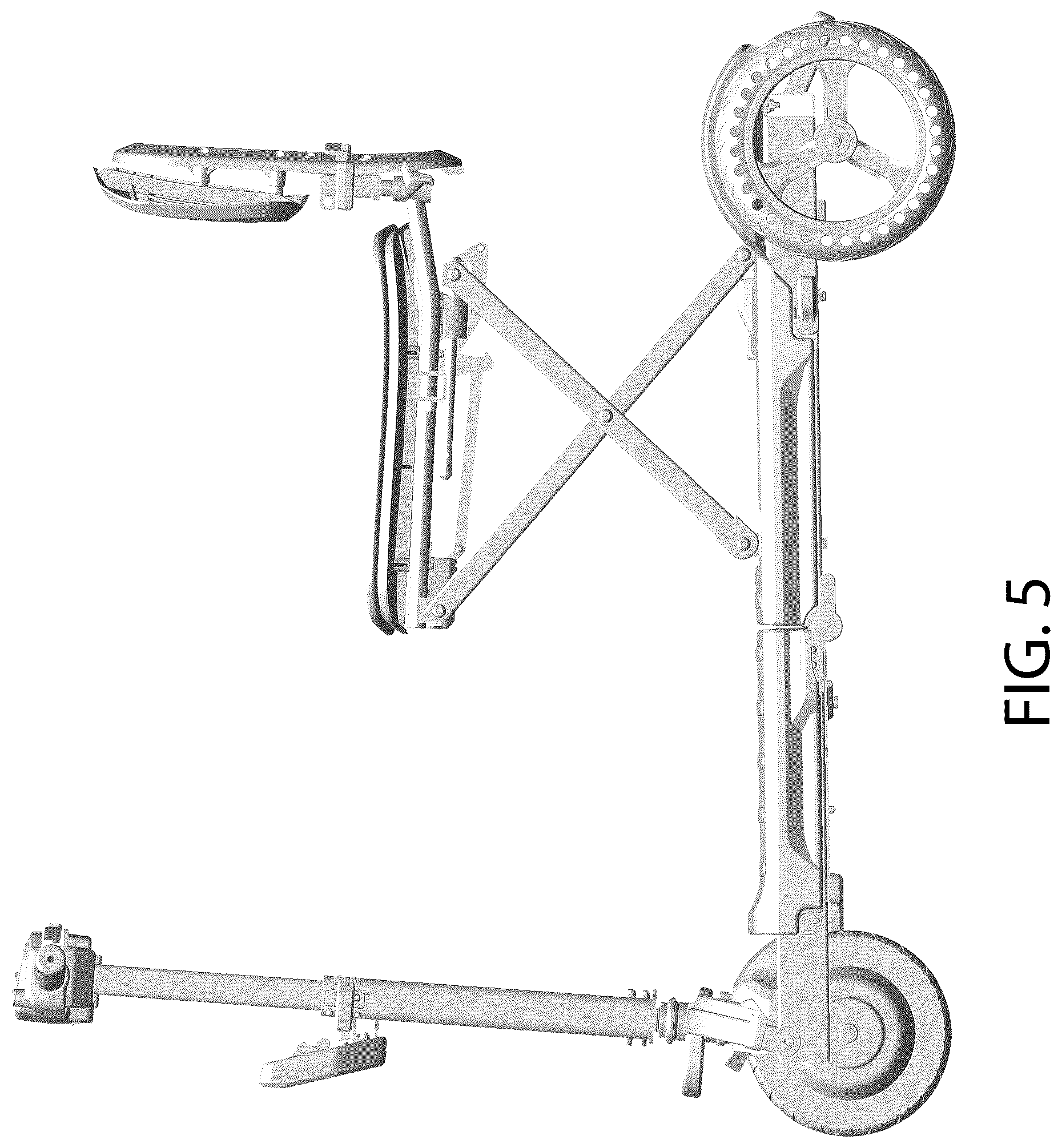 Patent USD1043455 Figure 5 – Foldable mobility vehicle
