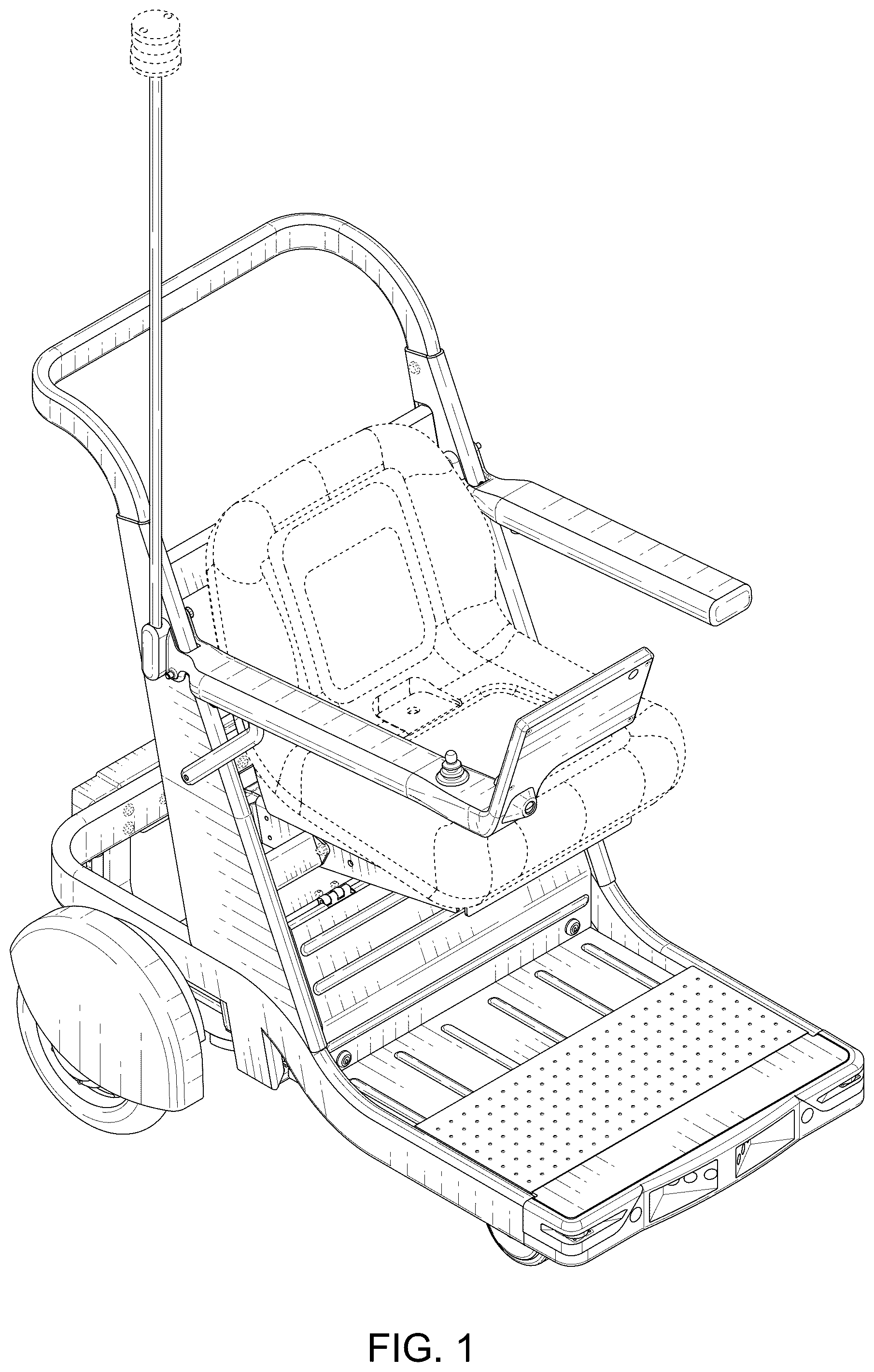Patent USD1043456 Figure 1 – Smart wheelchair