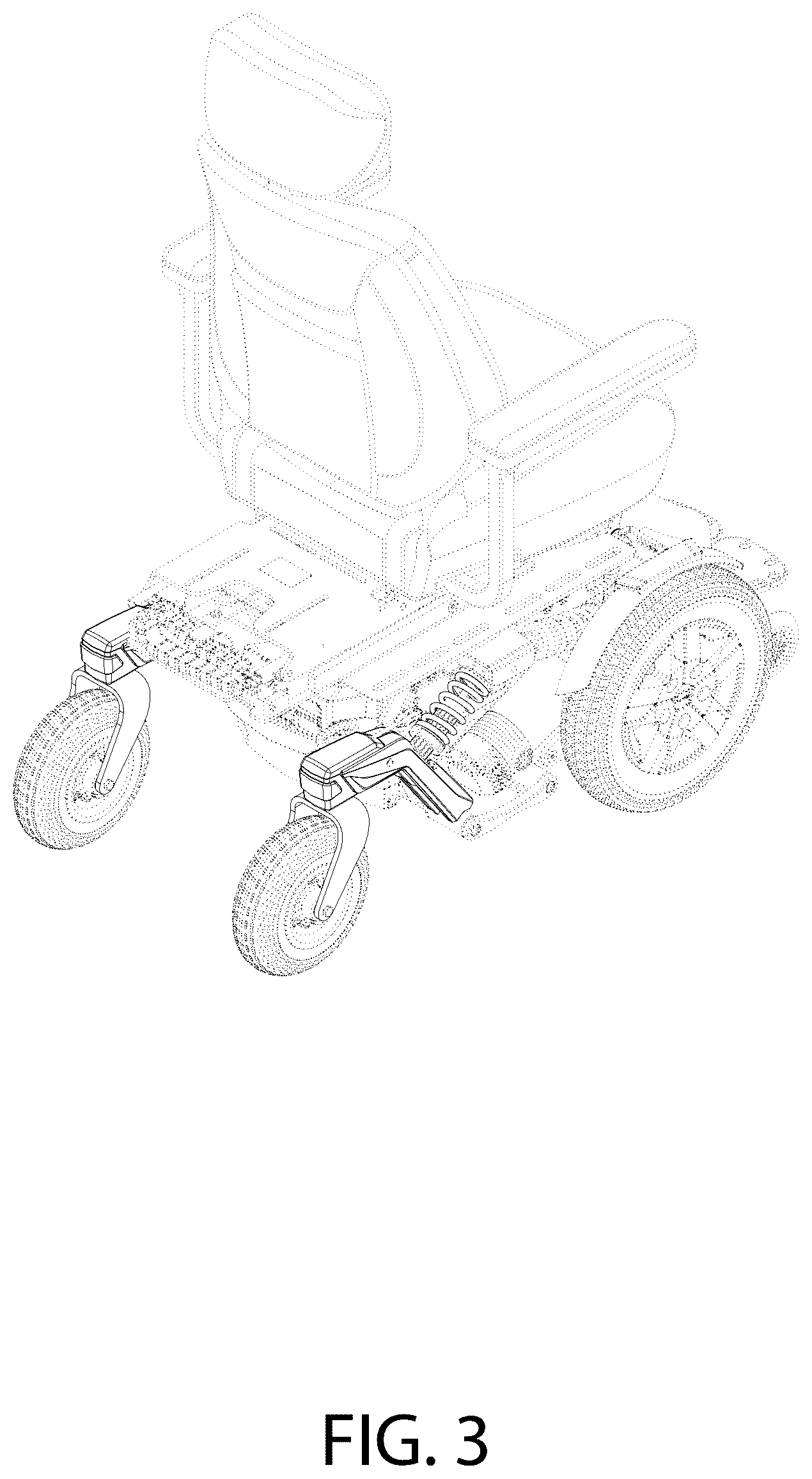 Patent USD1043457 Figure 3 – Electric wheelchair