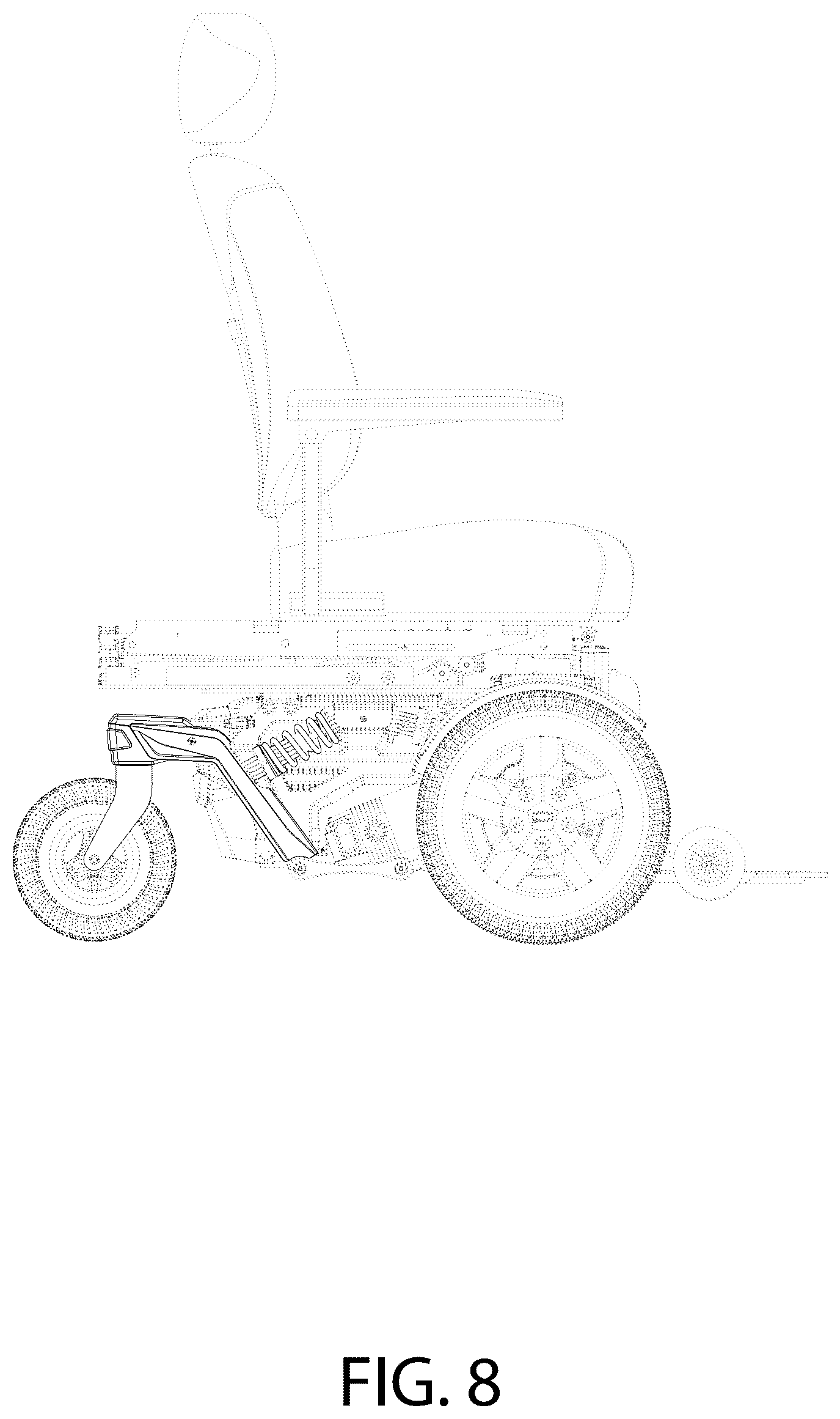 Patent USD1043457 Figure 8 – Electric wheelchair