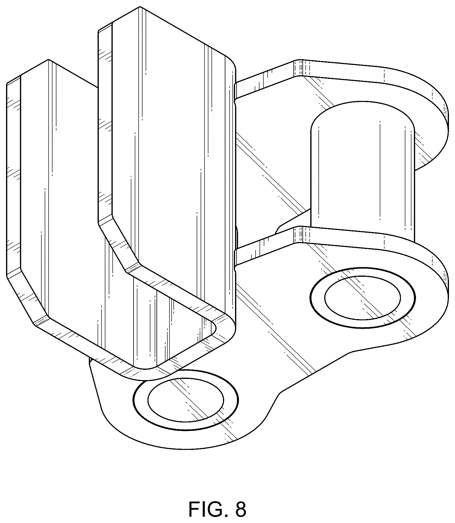 Patent USD1043460 Figure 8 – Head for weight-distributing hitch