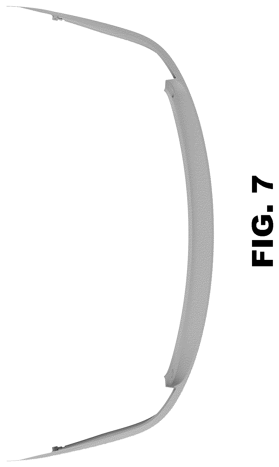 Patent USD1043463 Figure 7 – Bumper for a vehicle