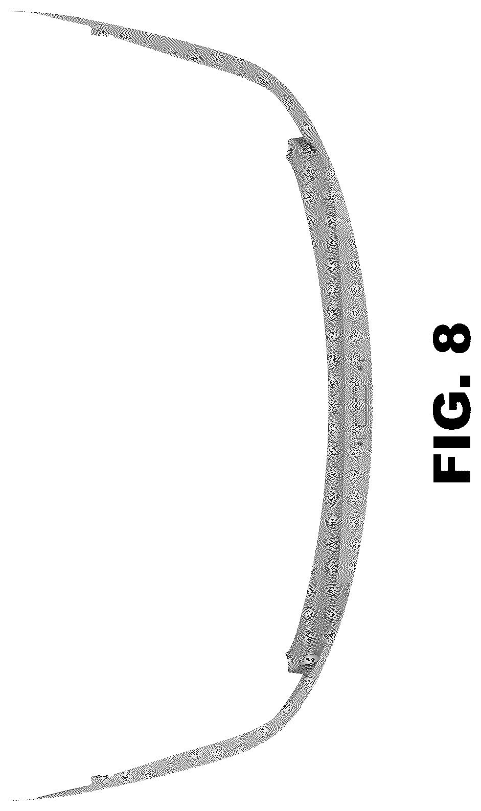 Patent USD1043463 Figure 8 – Bumper for a vehicle