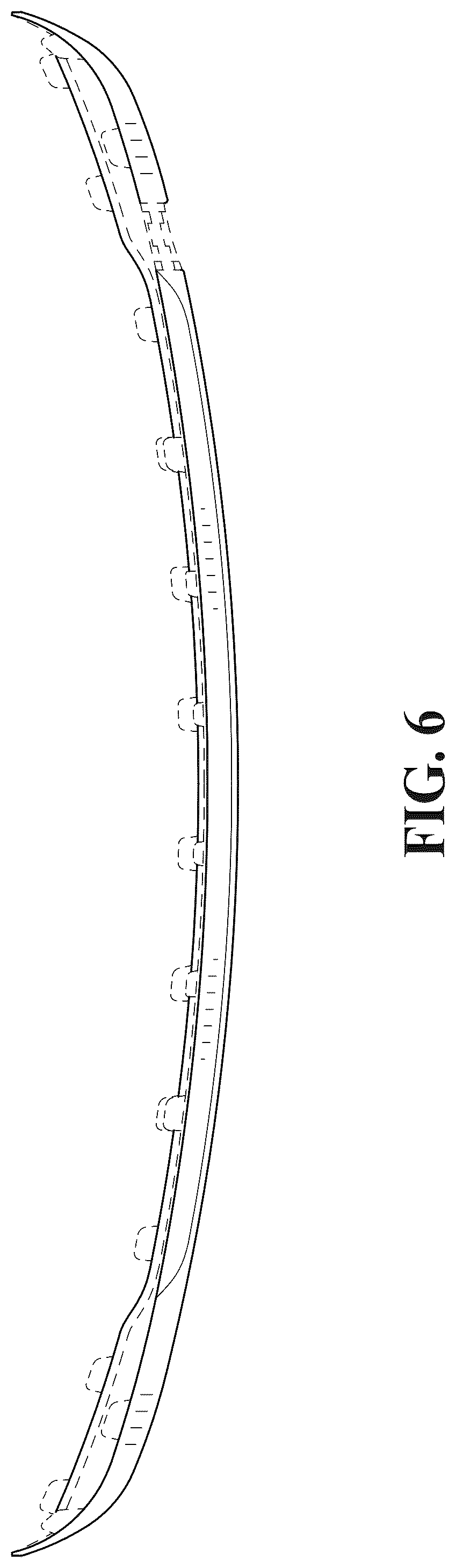 Patent USD1043465 Figure 6 – Vehicle rear upper fascia