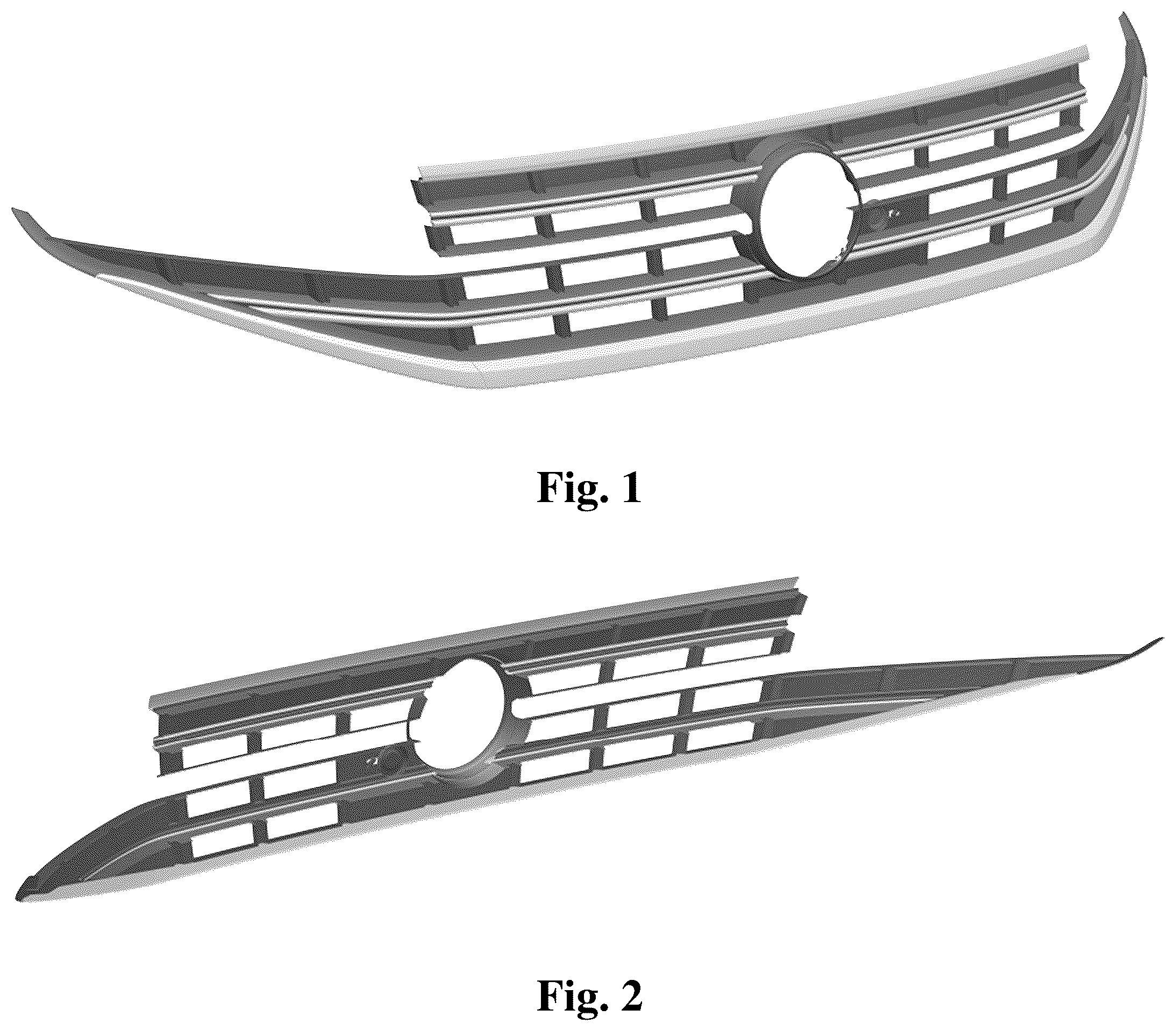 Patent USD1043466 Figure 1 – Radiator grille for vehicle