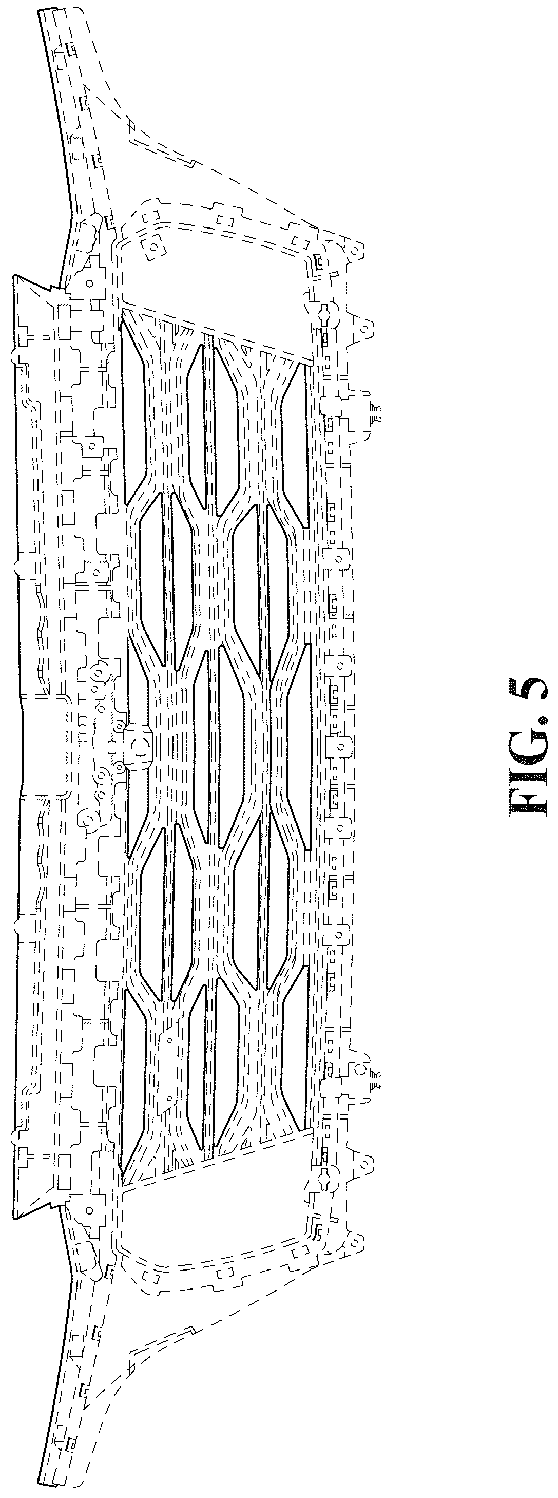 Patent USD1043467 Figure 5 – Motor vehicle grille
