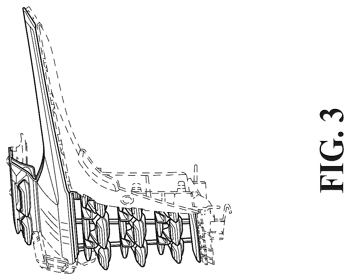Patent USD1043468 Figure 3 – Motor vehicle grille