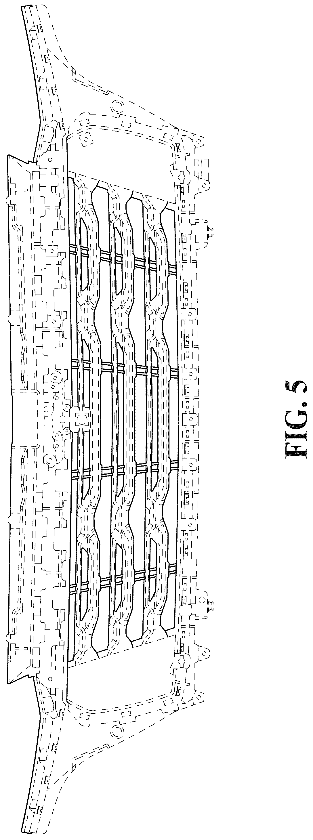 Patent USD1043468 Figure 5 – Motor vehicle grille