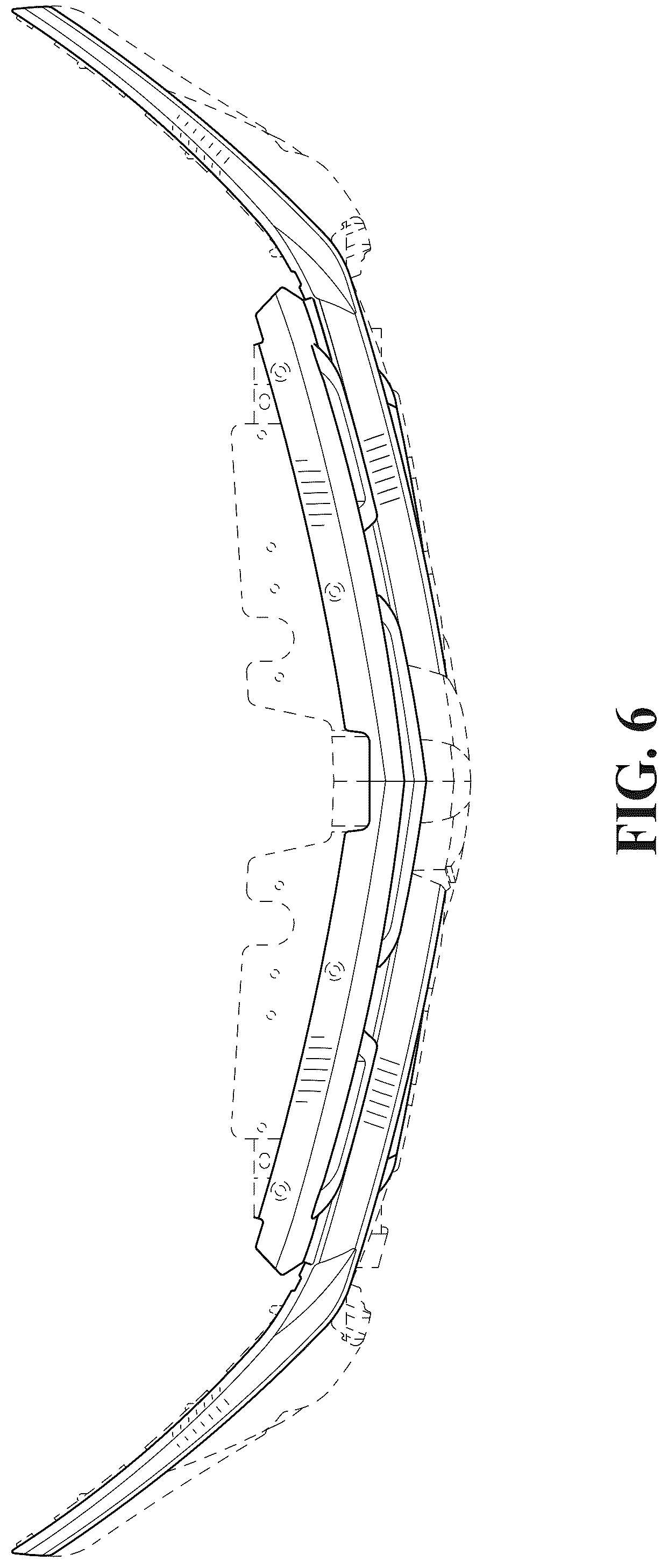 Patent USD1043468 Figure 6 – Motor vehicle grille