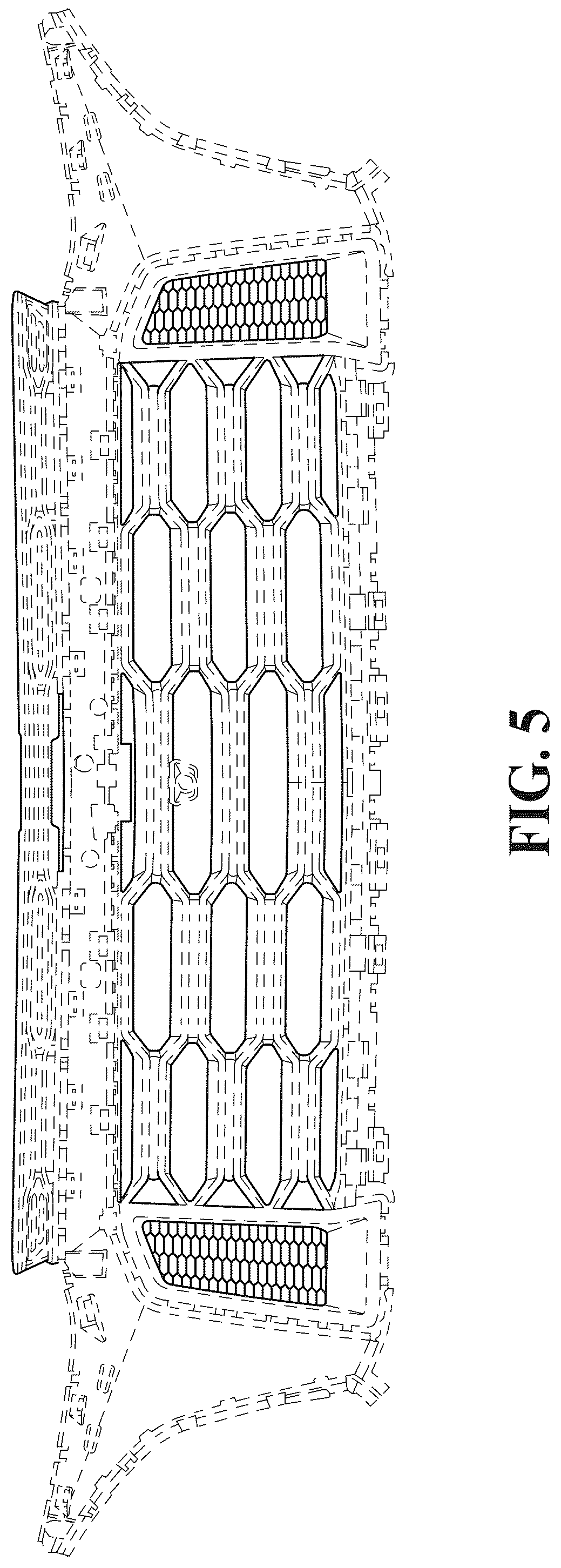 Patent USD1043469 Figure 5 – Motor vehicle grille