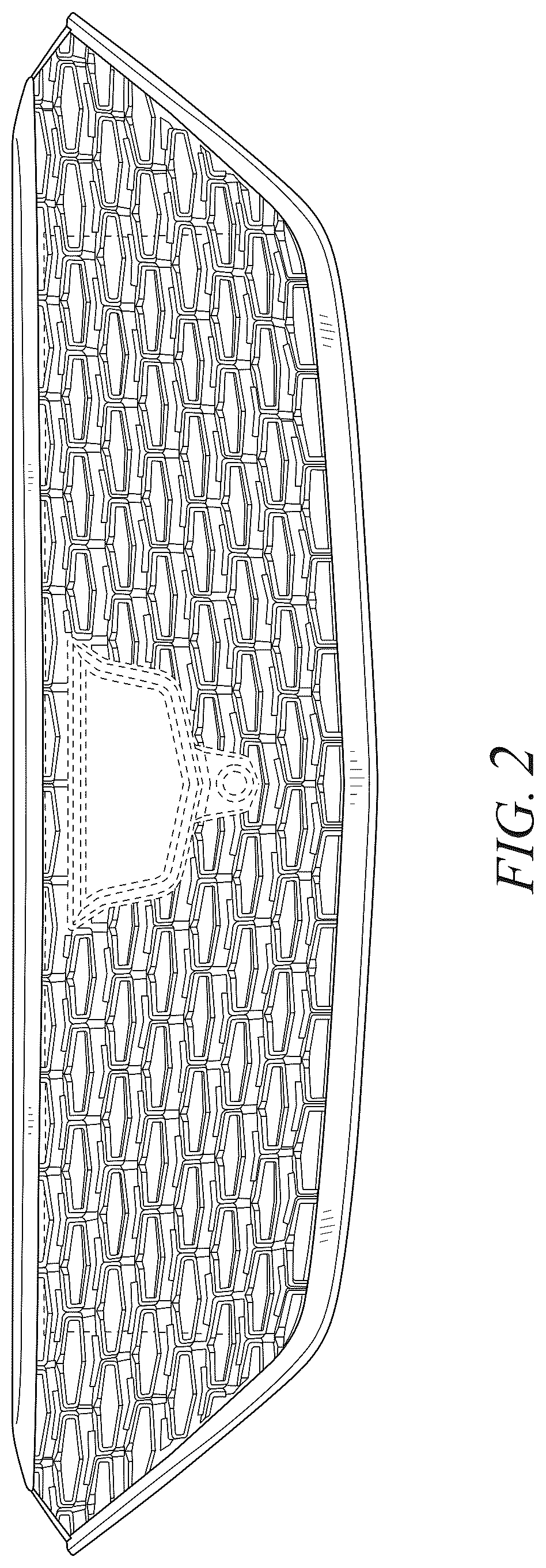 Patent USD1043470 Figure 2 – Vehicle grille