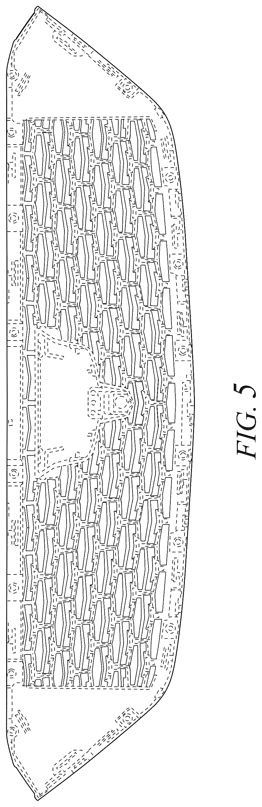 Patent USD1043470 Figure 5 – Vehicle grille