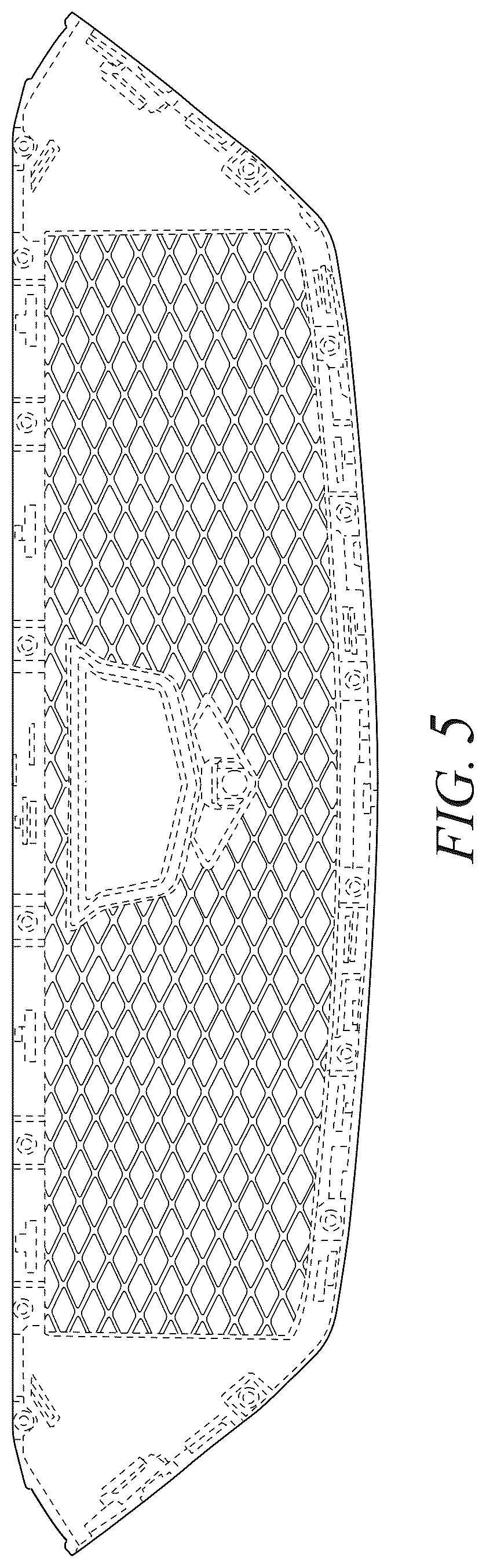 Patent USD1043471 Figure 5 – Vehicle grille