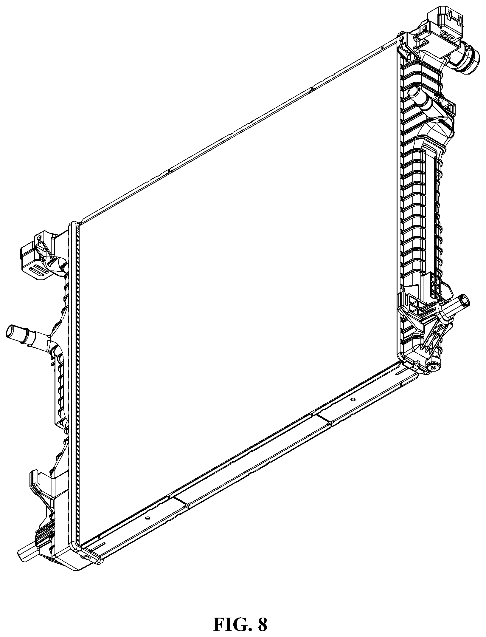 Patent USD1043473 Figure 7 – Radiator for a vehicle