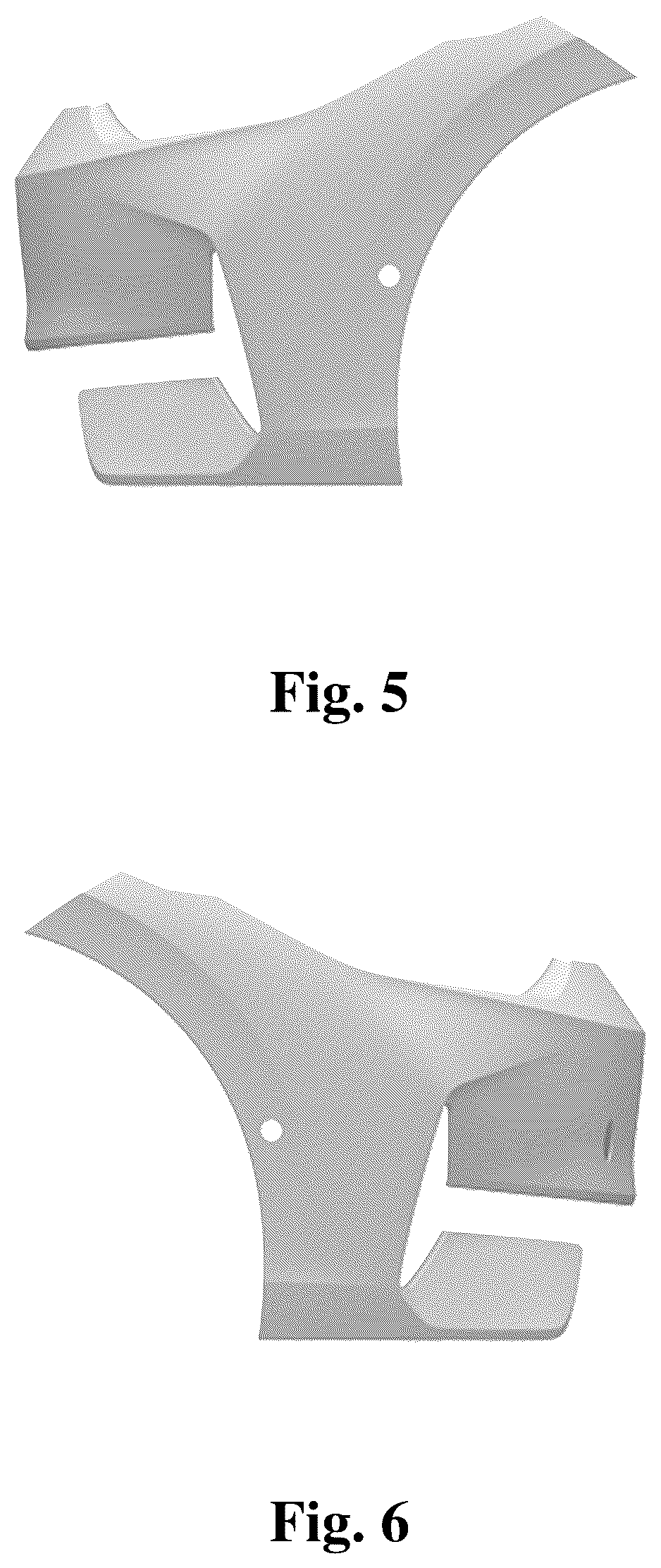 Patent USD1043474 Figure 3 – Vehicle bumper