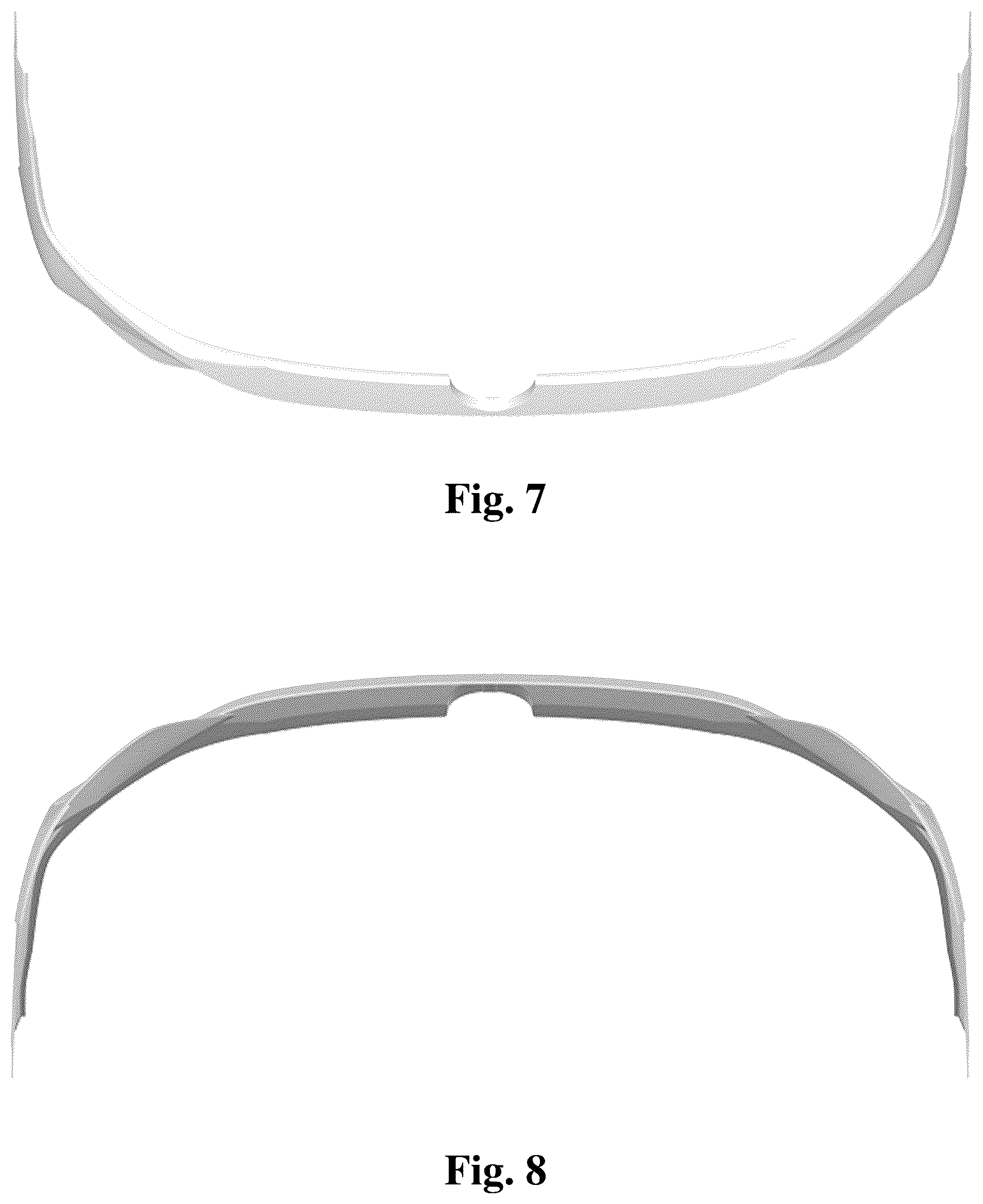 Patent USD1043474 Figure 4 – Vehicle bumper