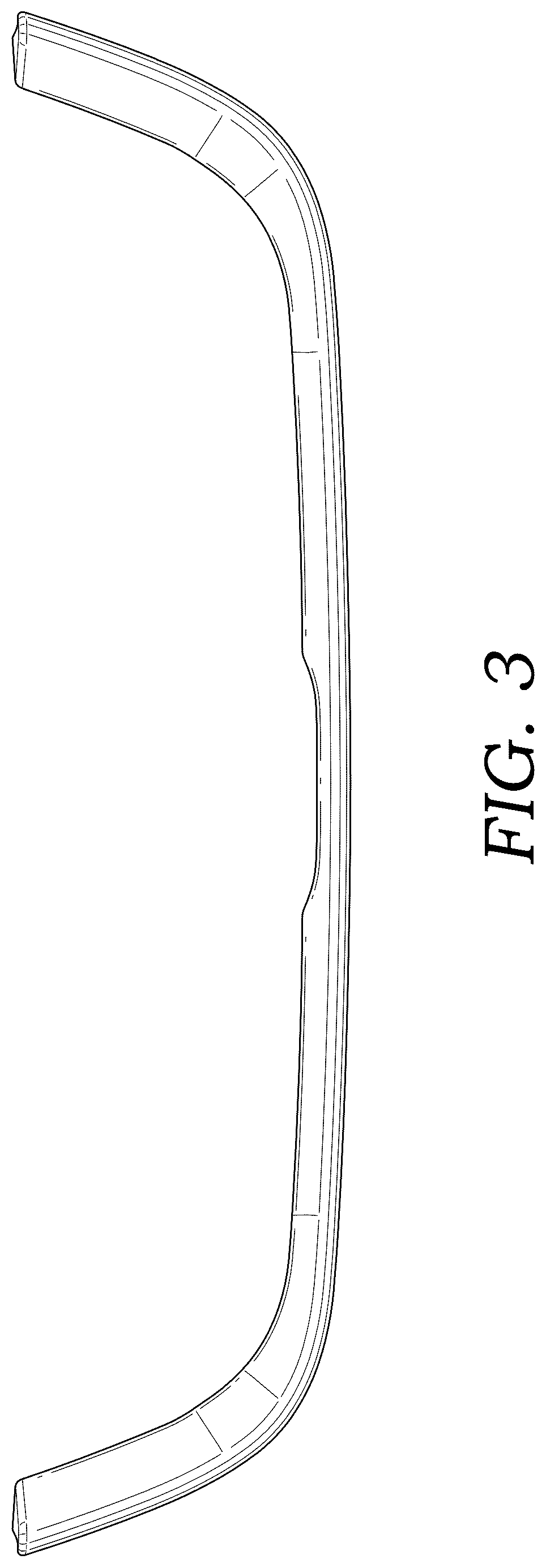 Patent USD1043476 Figure 3 – Vehicle bumper trim