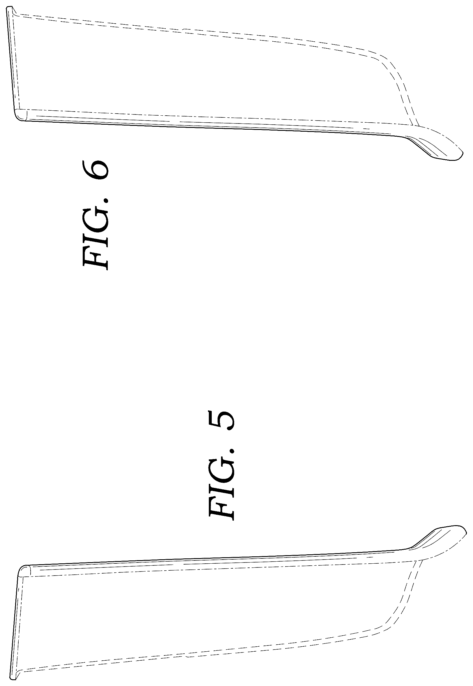 Patent USD1043476 Figure 5 – Vehicle bumper trim