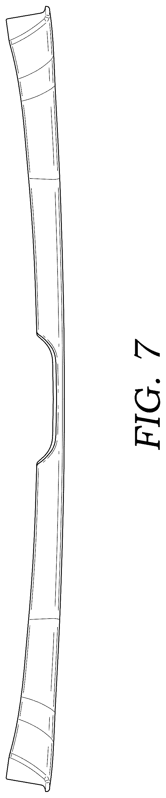 Patent USD1043476 Figure 6 – Vehicle bumper trim